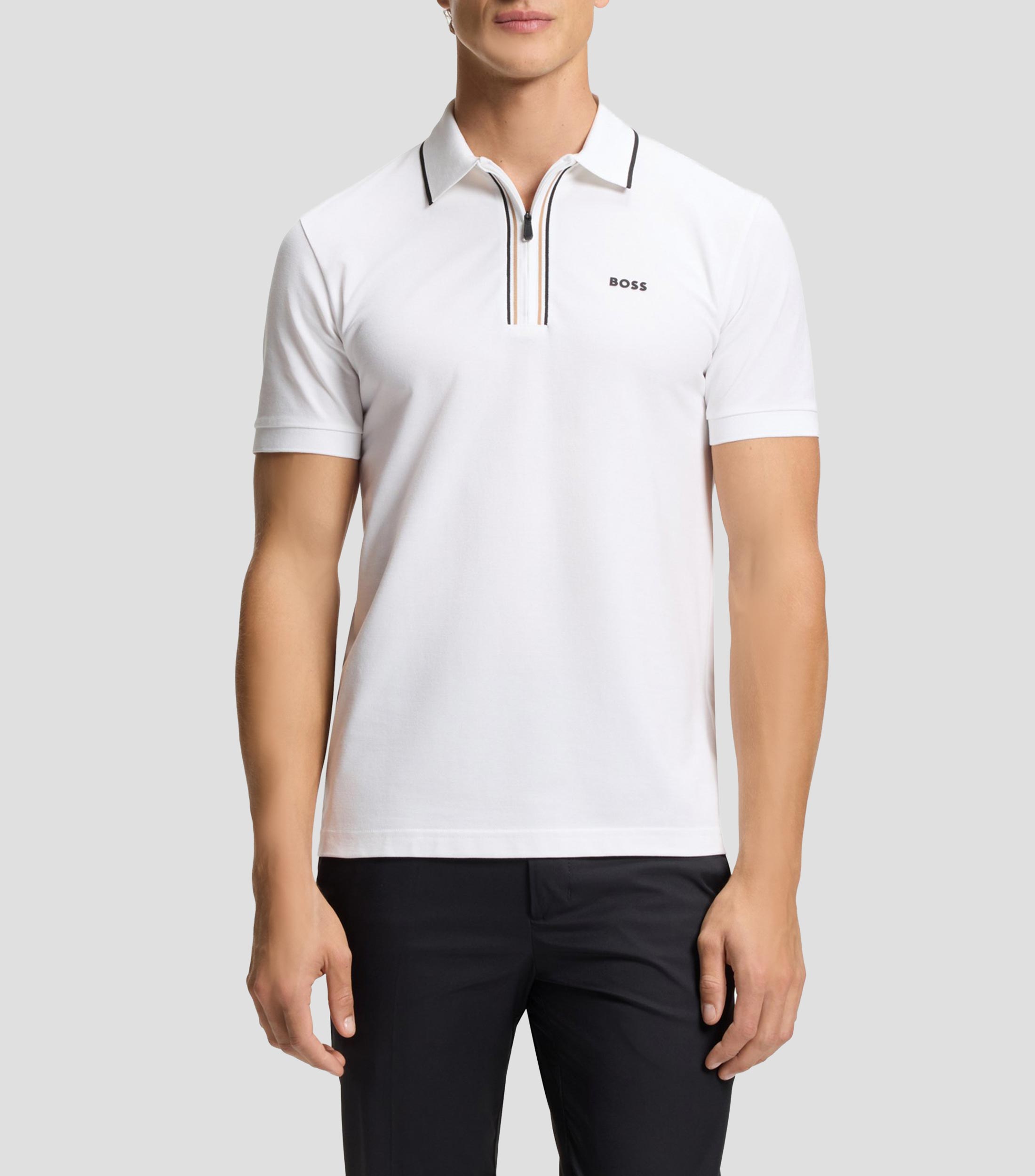 Playera tipo polo manga corta lisa Hombre