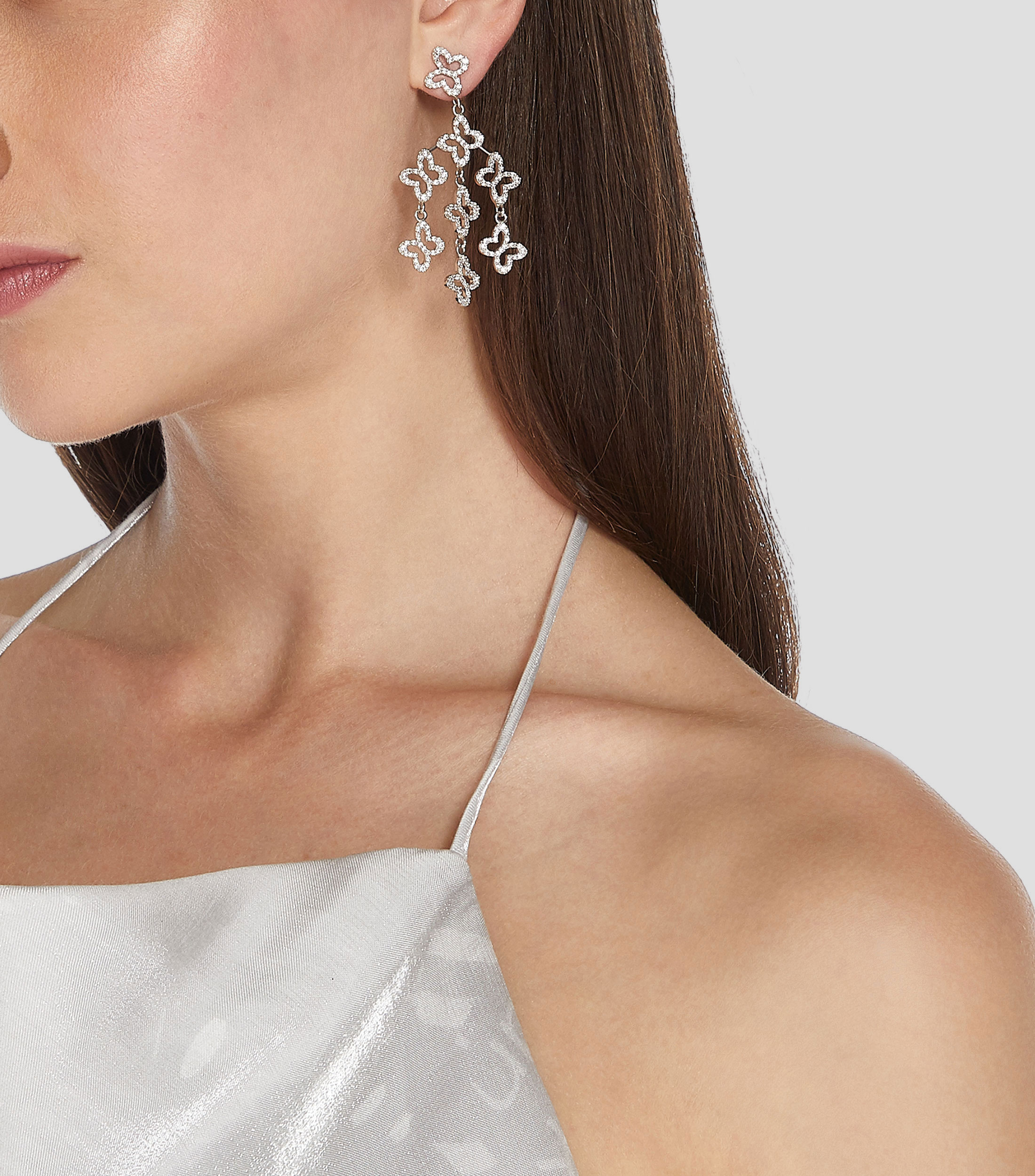 Pendientes Lucina mariposas en plata Mujer