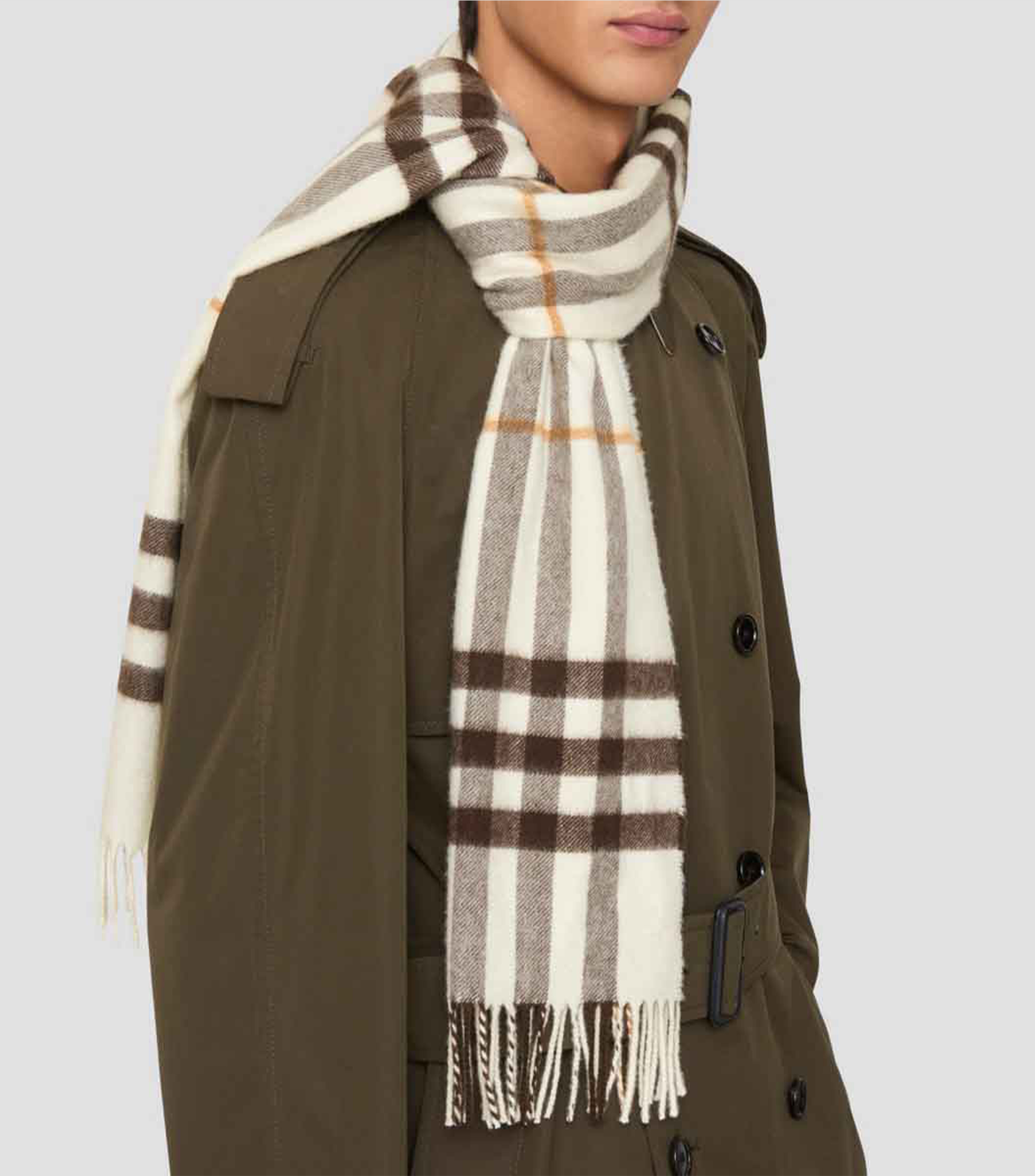 Bufanda en cachemir Check Unisex