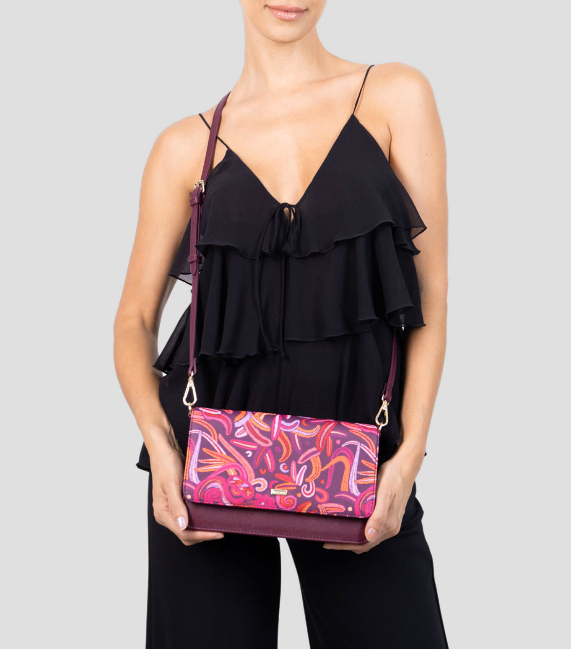 Bolso crossbody fucsia Kalan Quetzalcóatl Mujer