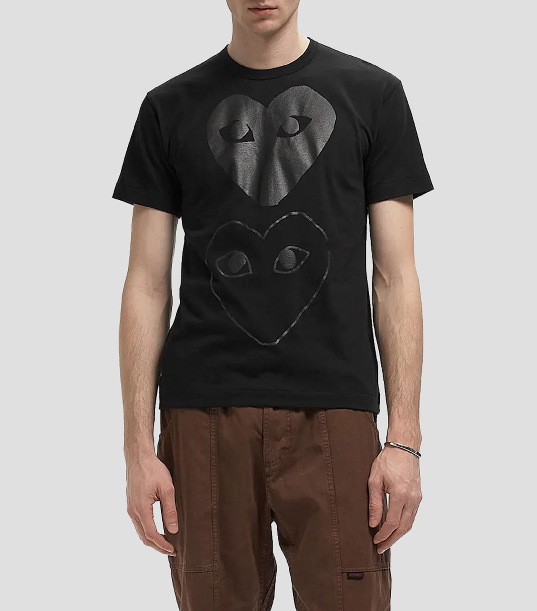 Playera cuello redondo manga corta estampada Hombre