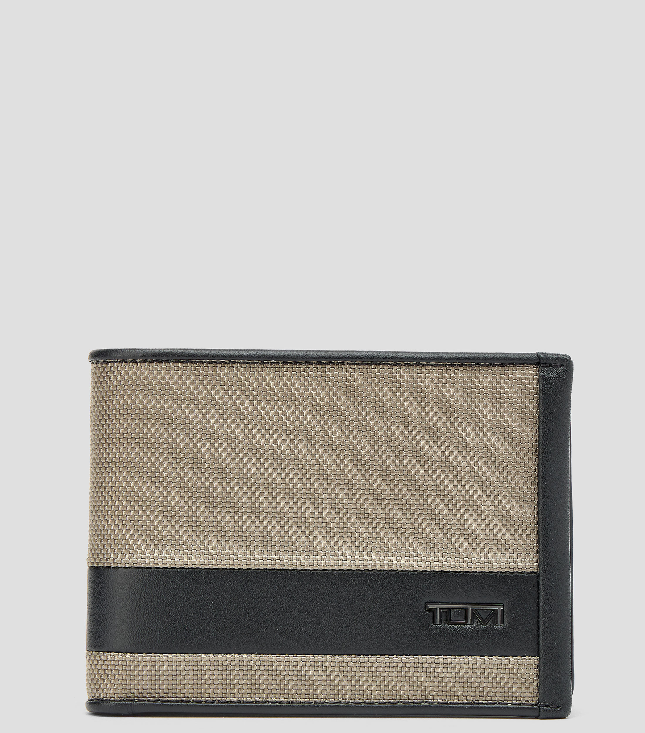 Cartera bifold gris Alpha SLG con microdiseño Hombre