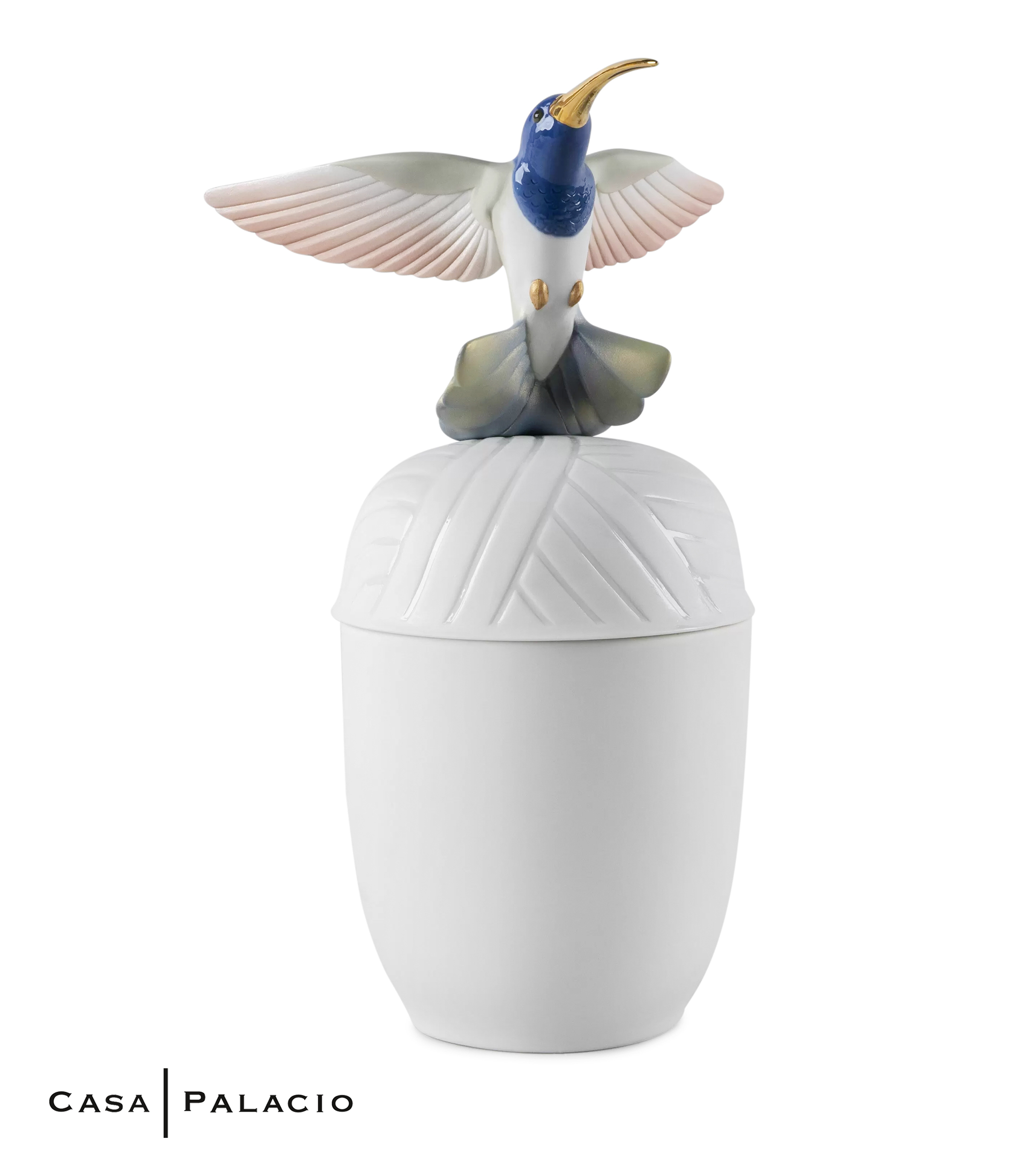 Escultura Caja Colibri en porcelana
