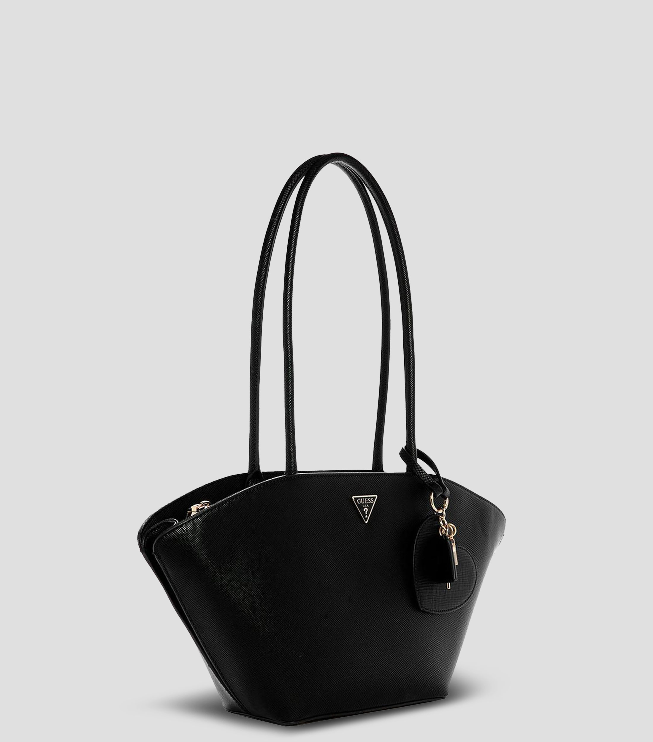 Bolsa shoulder negra Bolena texturizada Mujer