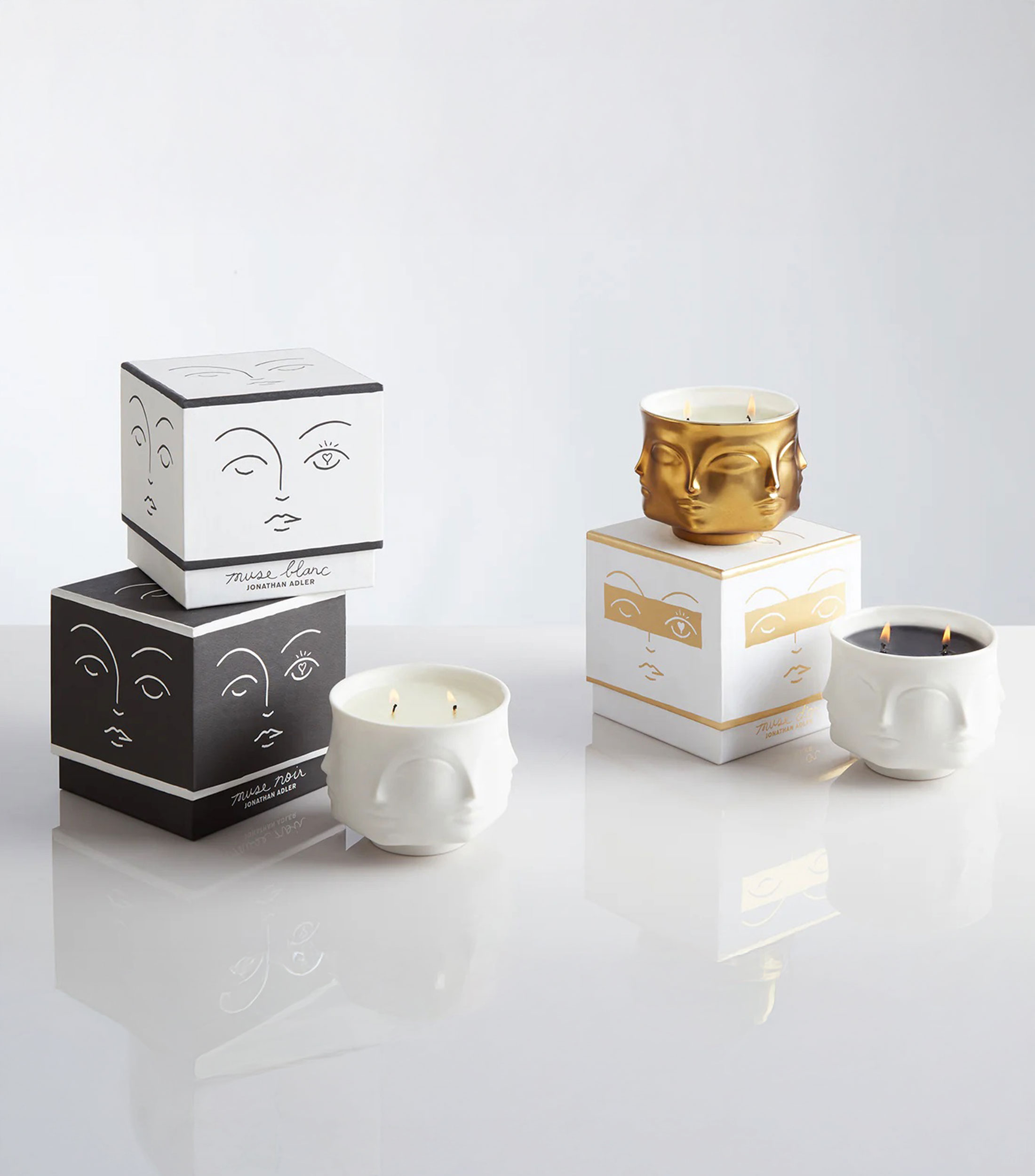 Vela decorativa Muse Noir