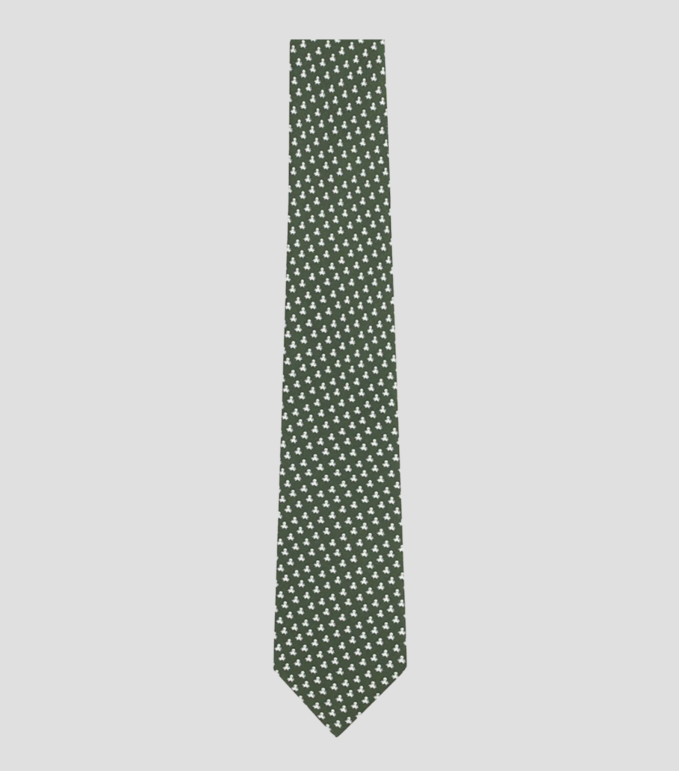 Corbata ancha de seda estampada