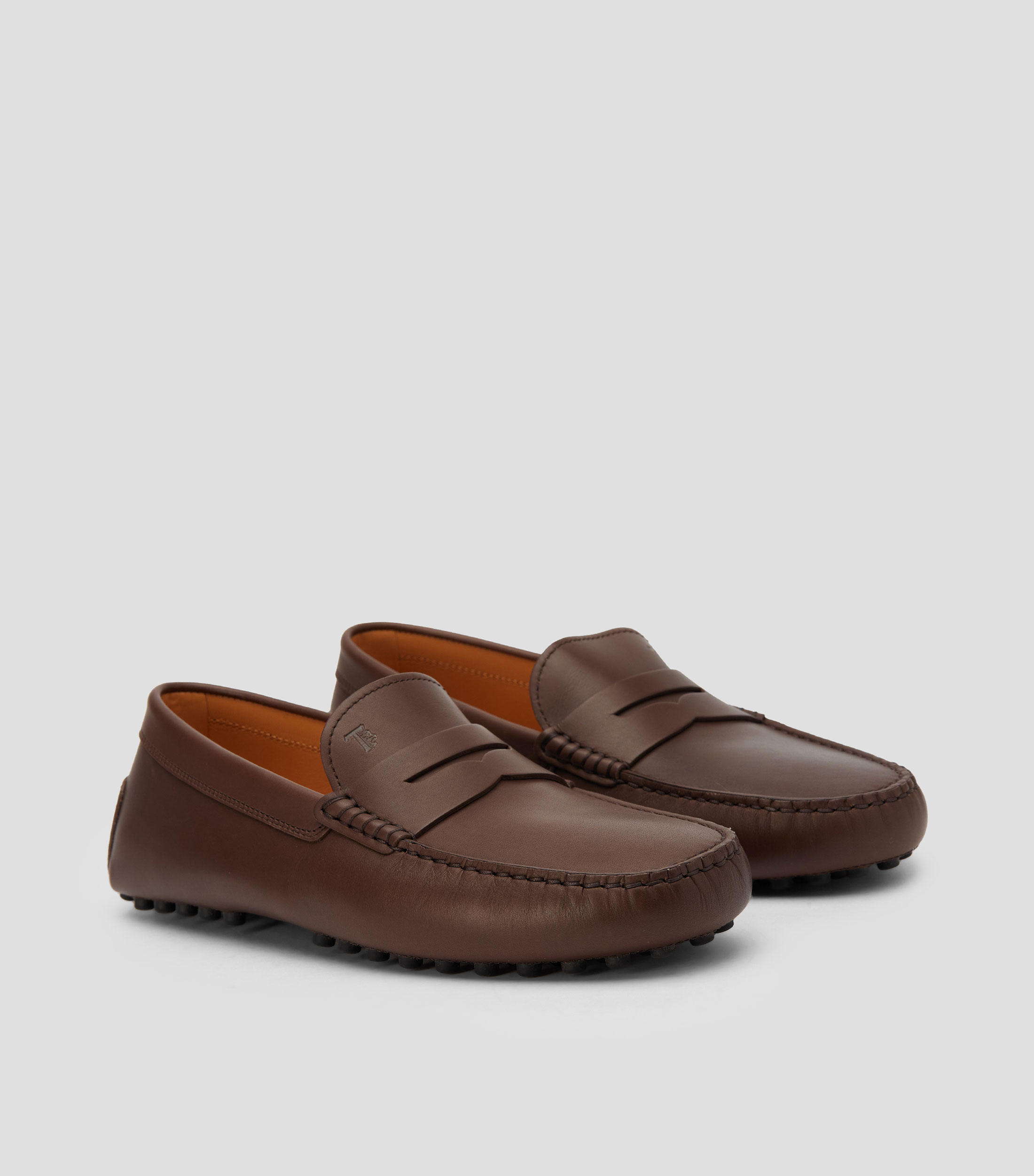 Mocasines Gommino en piel con cinta Hombre