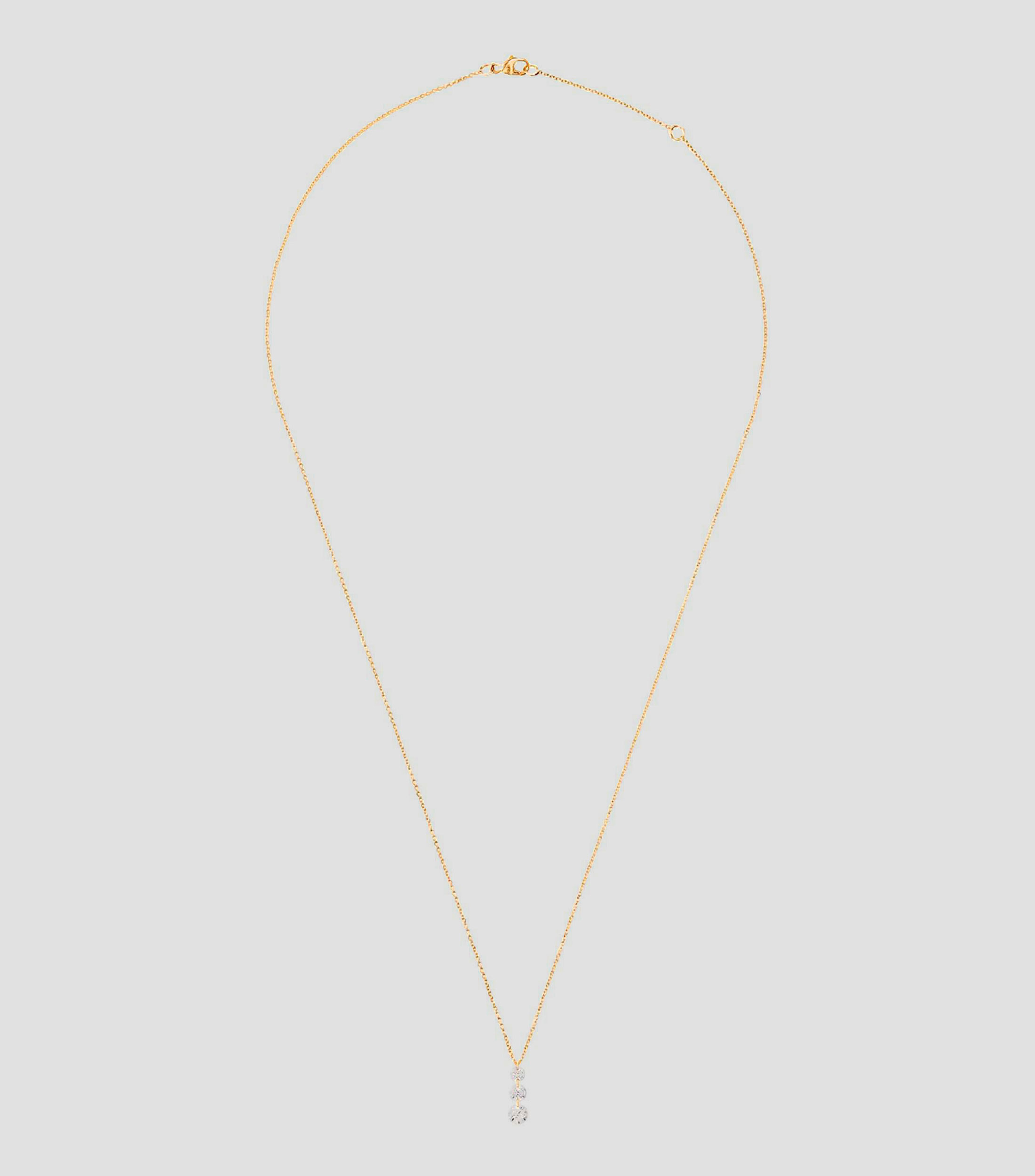 Collar en oro amarillo 18 kilates con diamantes Mujer
