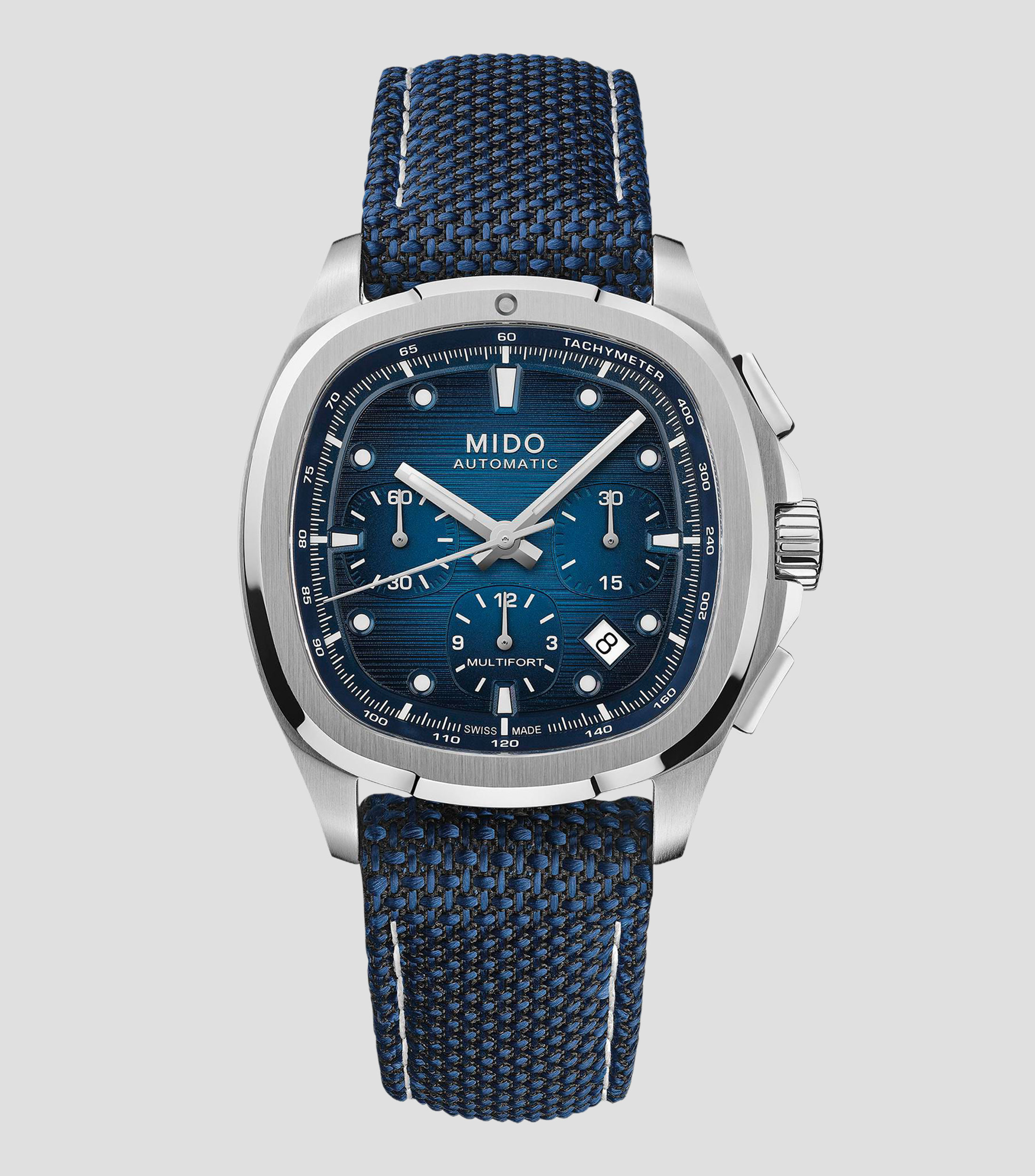 Reloj para Hombre Multifort TV Casual Azul, Plateado