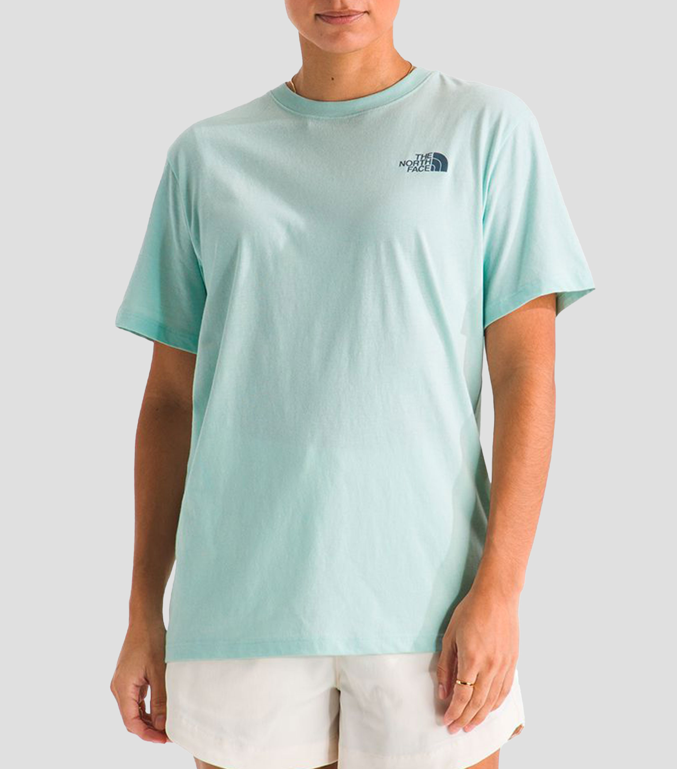 Playera cuello redondo manga corta lisa Exploring Mujer