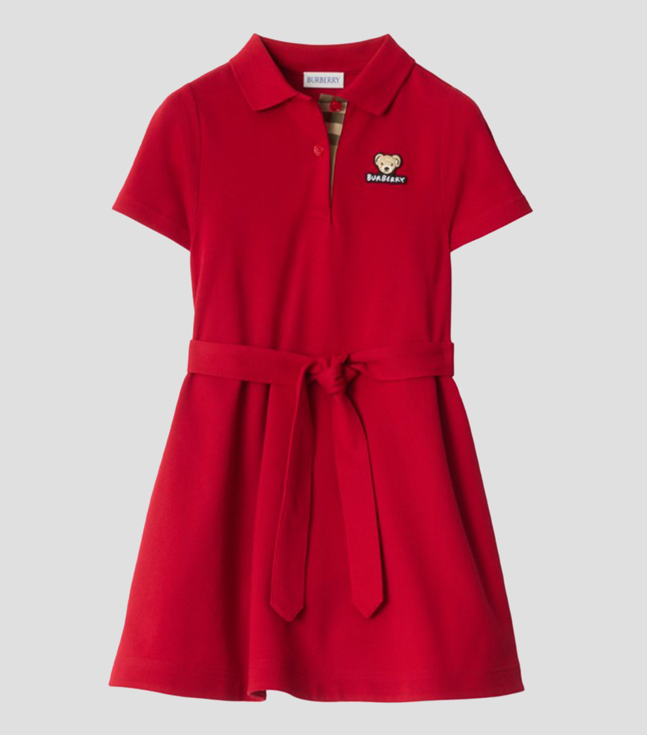 Vestido Tipo Polo manga corta Cuadros Niña