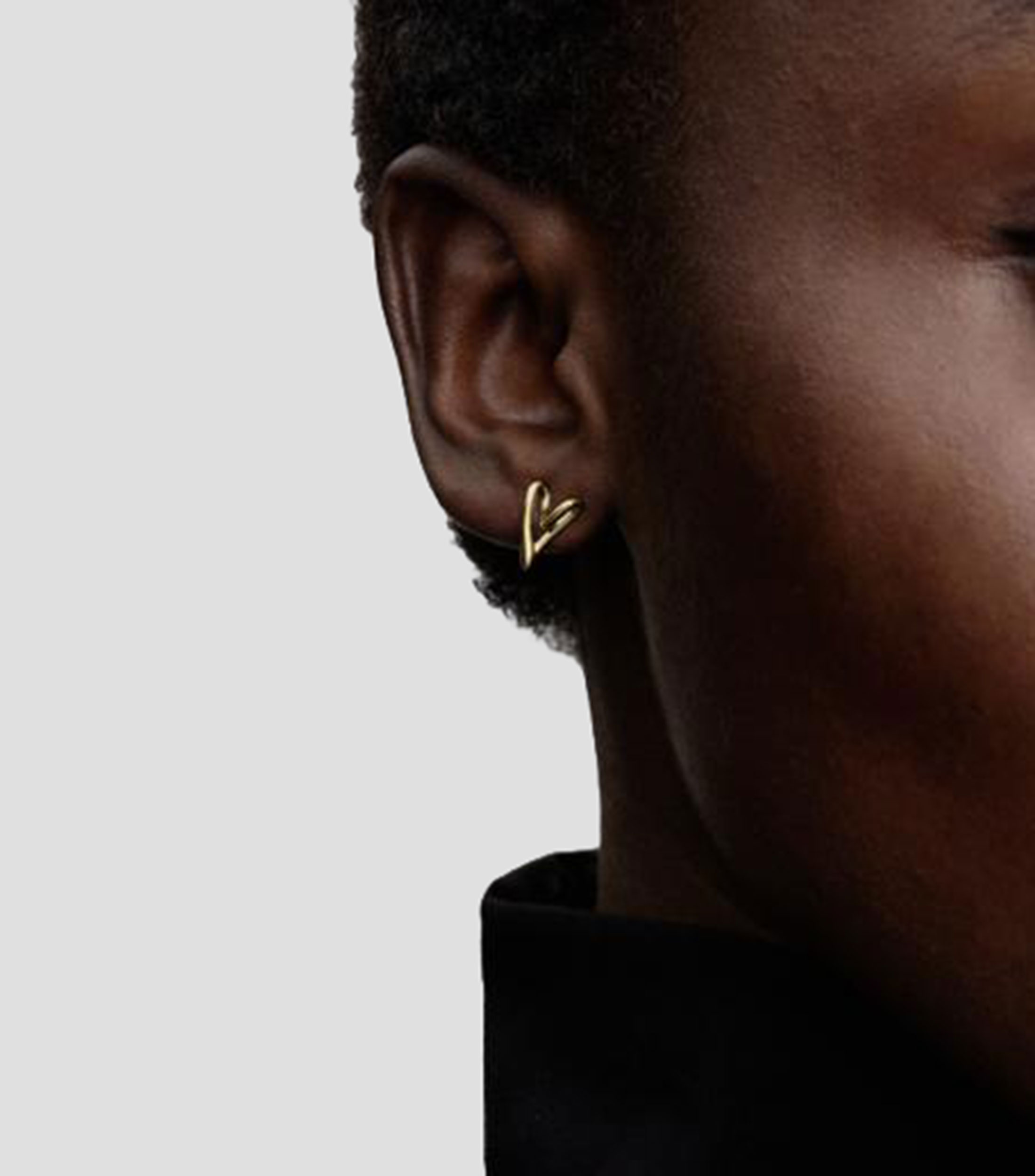 Aretes en plata corazón Mujer