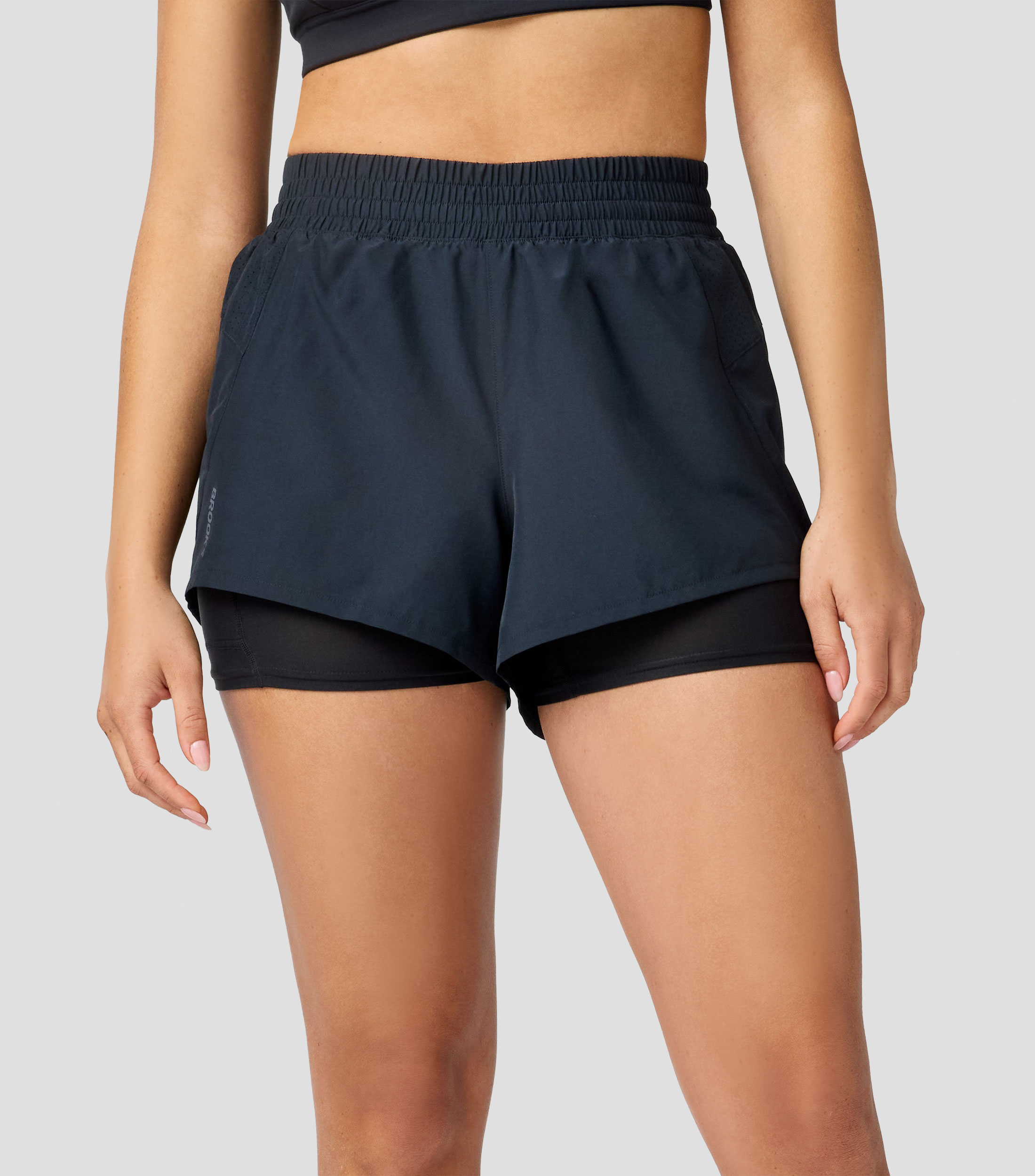 Short para correr violeta Mujer