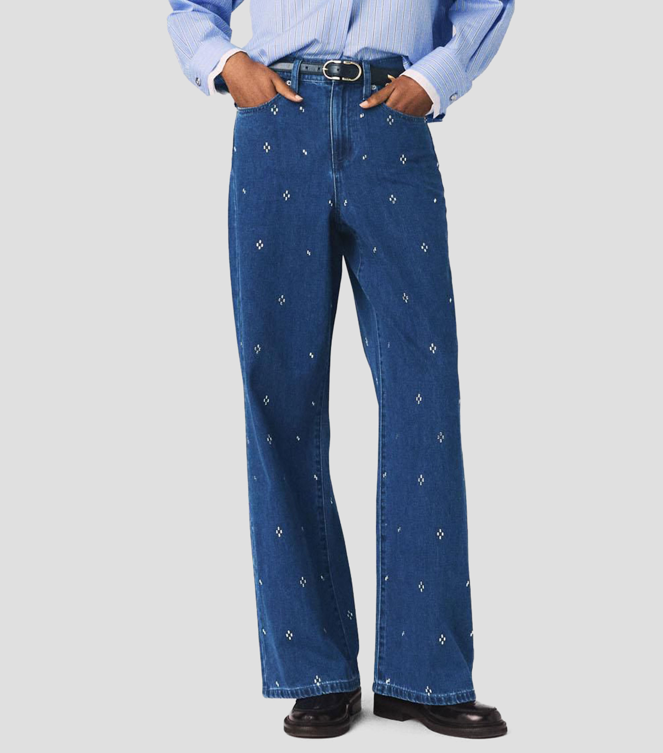 Jeans Amplio Mujer