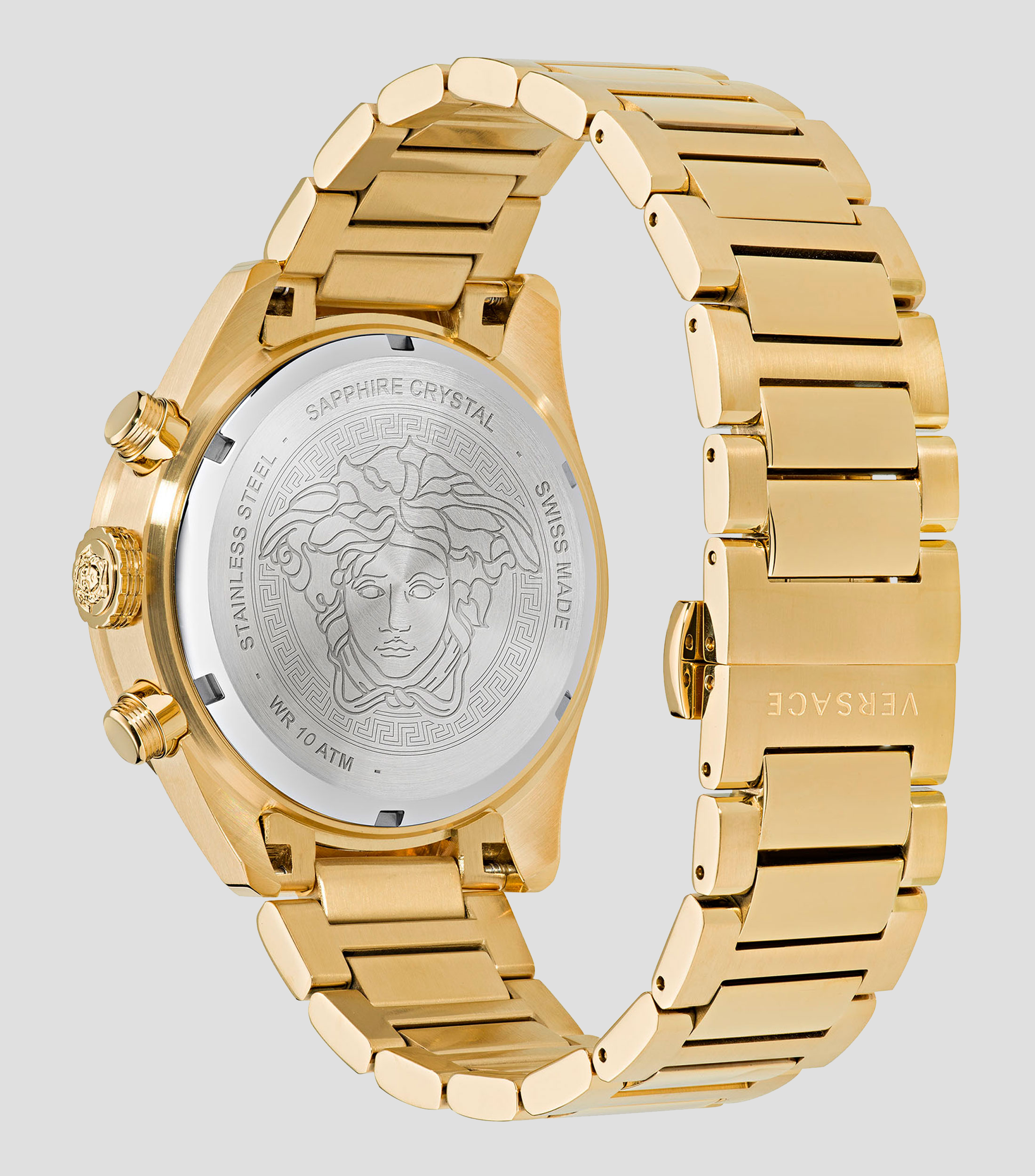 Reloj para Hombre Greca Dome Chrono De Vestir, Dorado