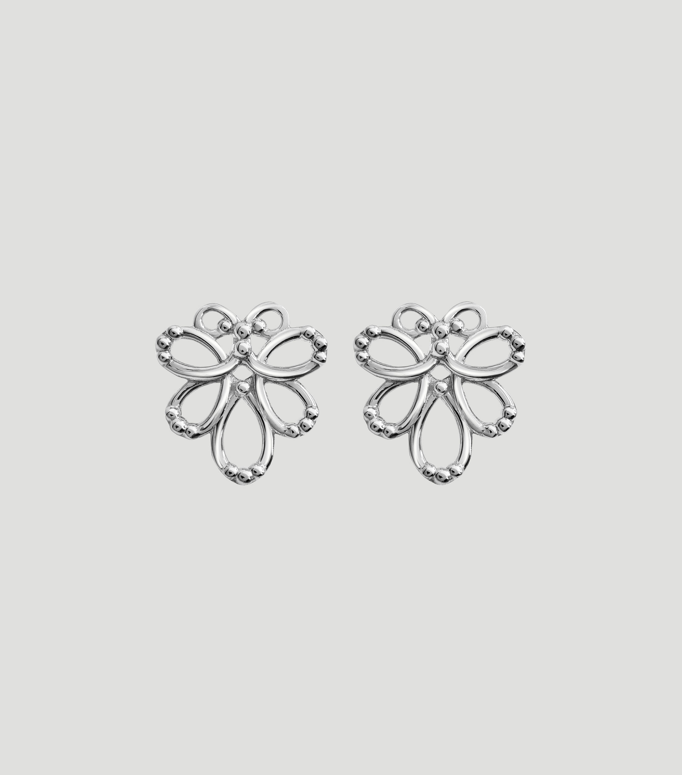 Broqueles en plata .925 mariposa Mujer