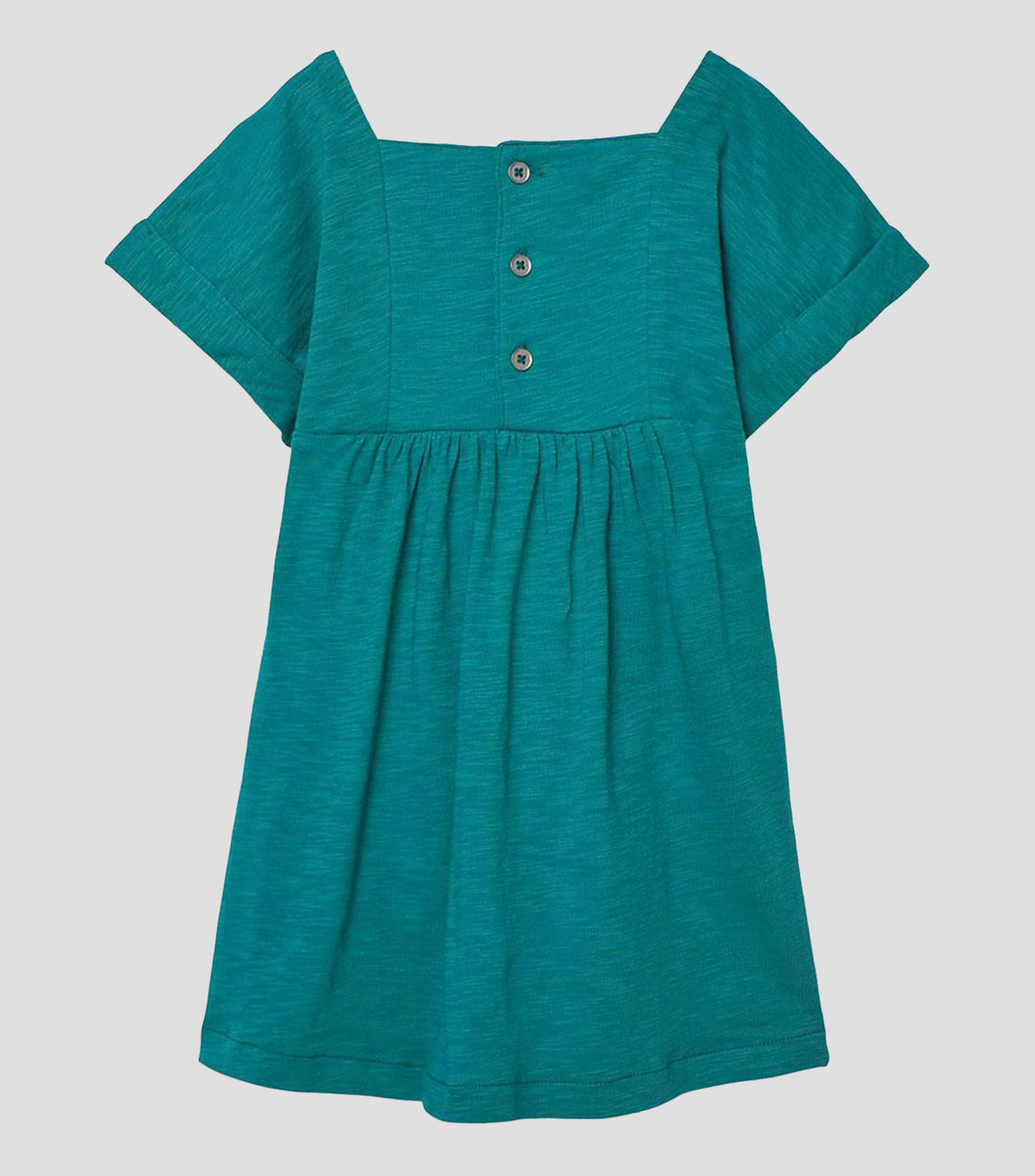 Vestido con diseño sólido Niña