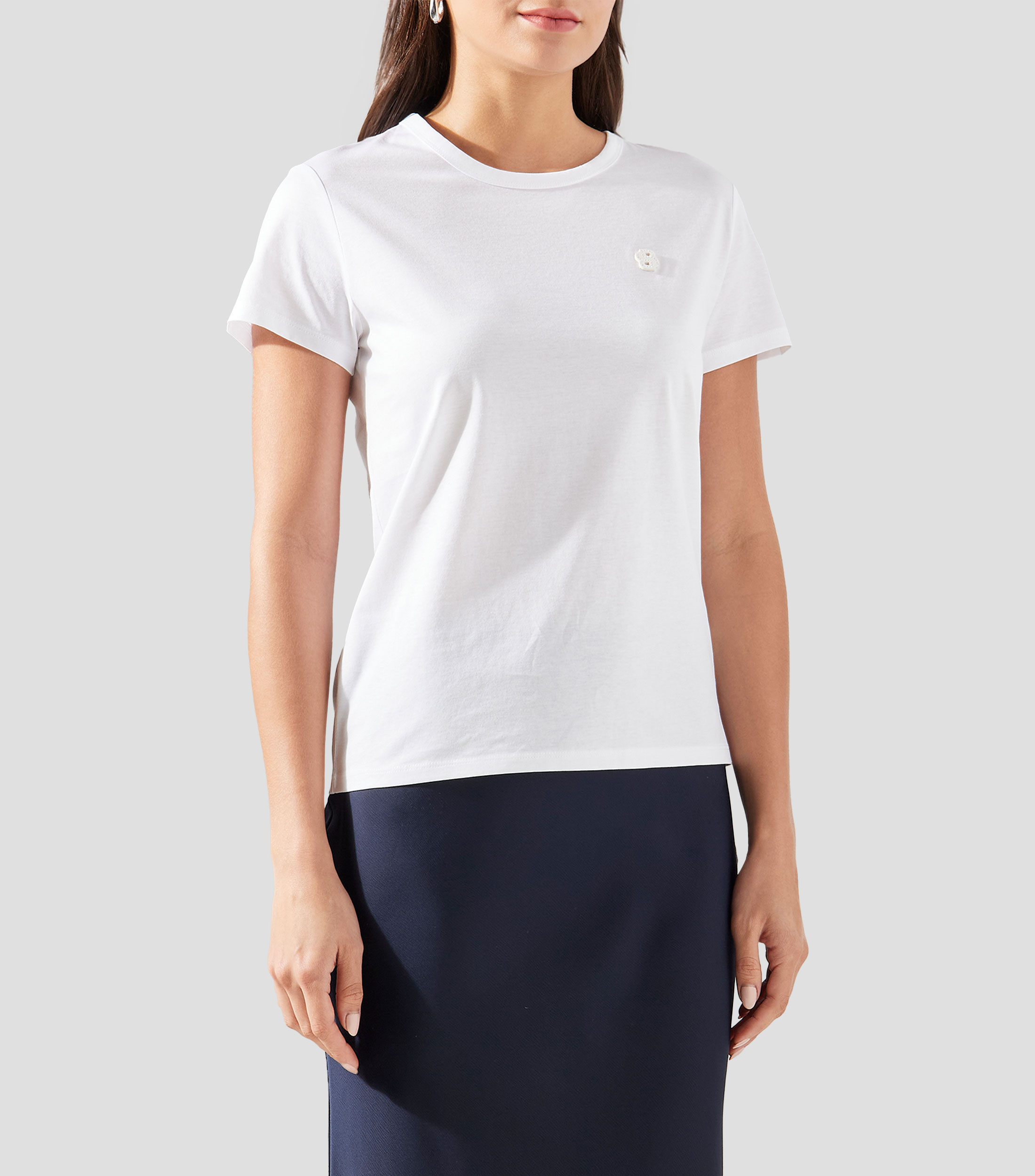 Playera lisa de manga corta Mujer
