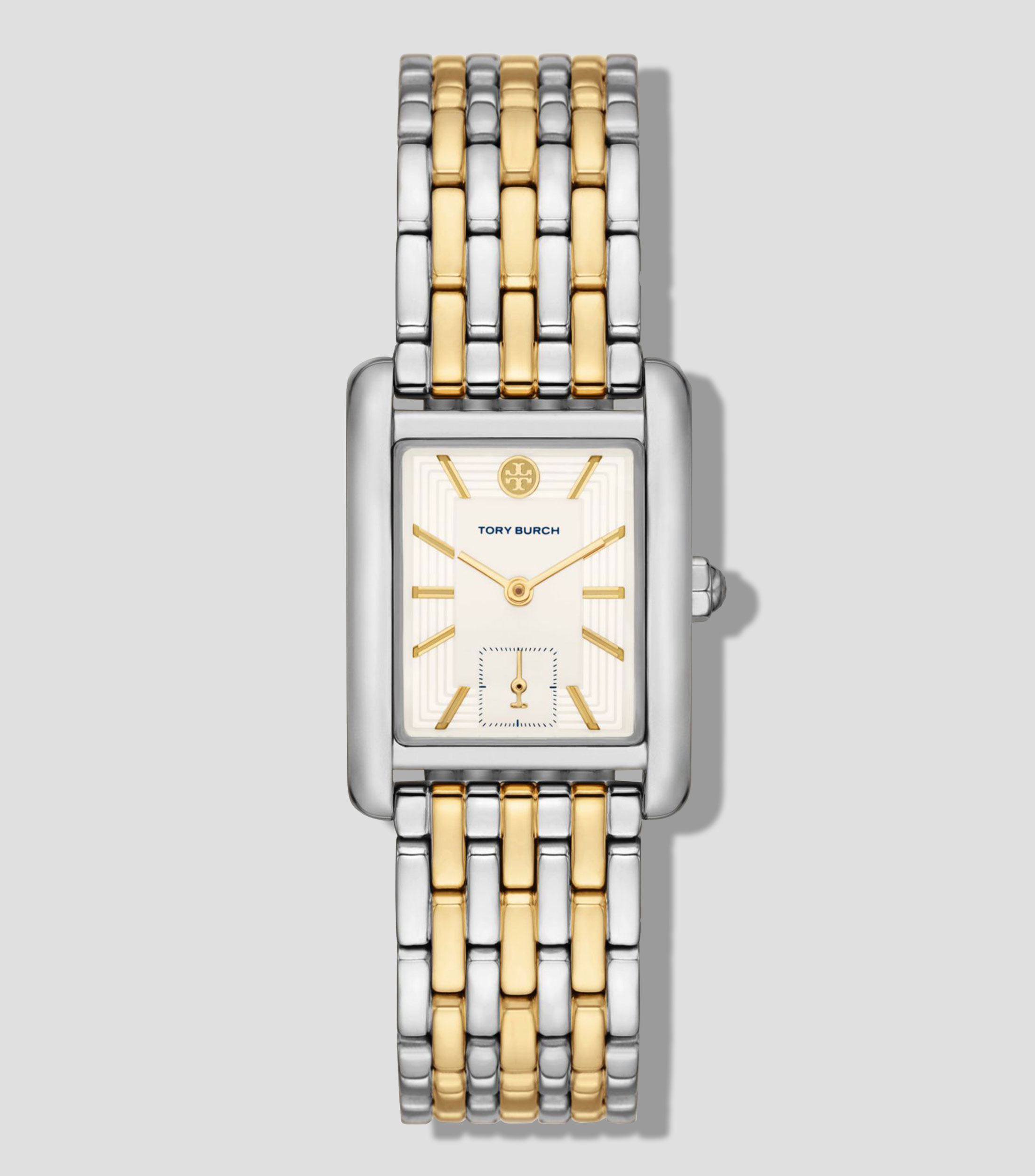Tory Burch Reloj para mujer The Eleanor de vestir plateado El
