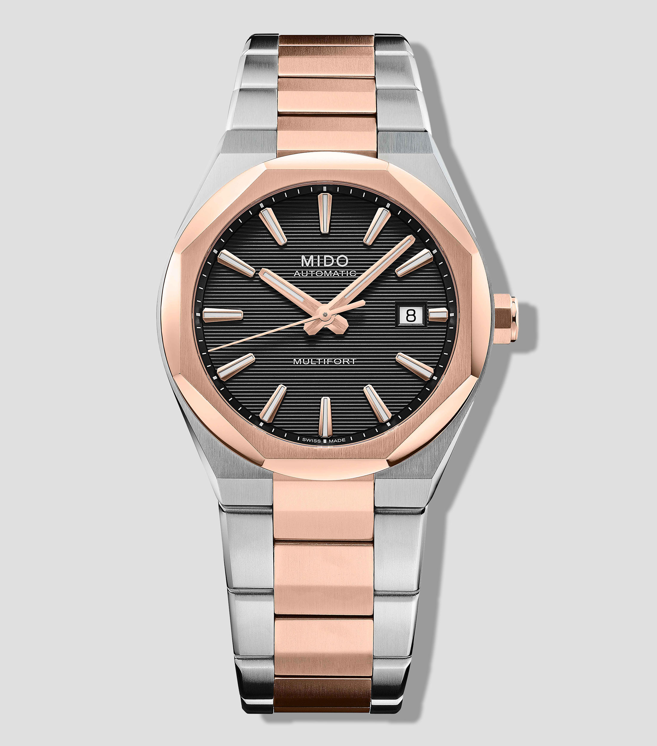 Reloj para Hombre Multifort M8 One Crown casual plateado, rosa