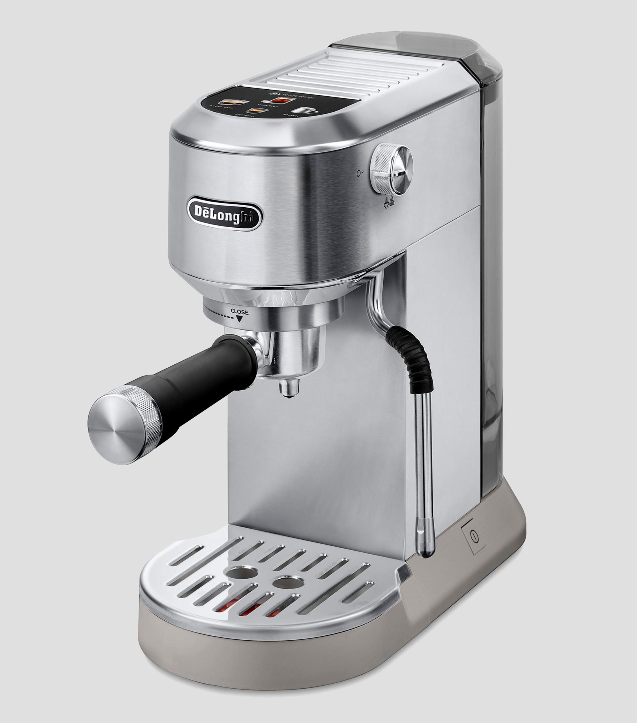 Cafetera Automática Dedica Dúo Gris en Acero Inoxidable