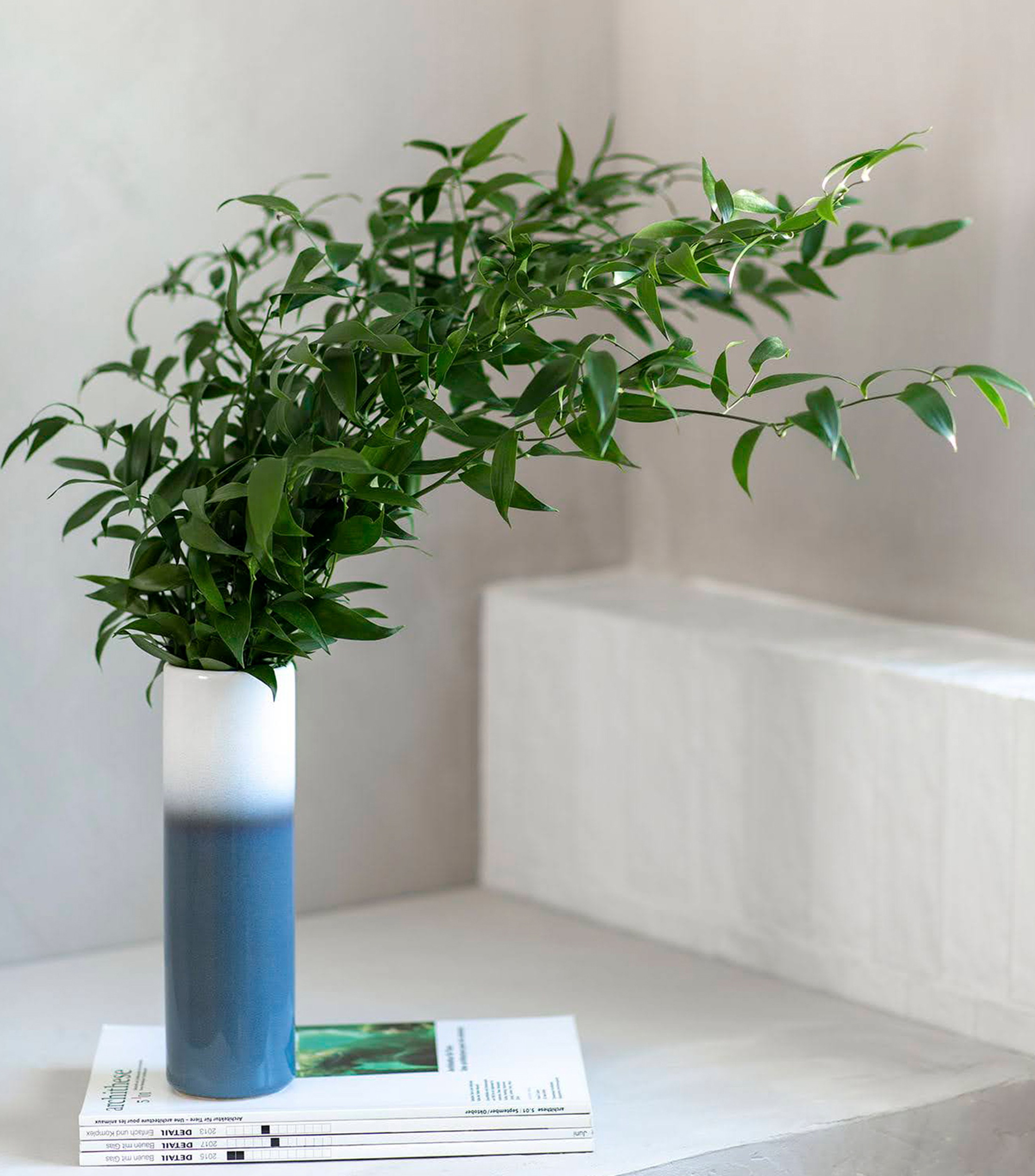 Lave Home Cylinder Vase Bleu Large