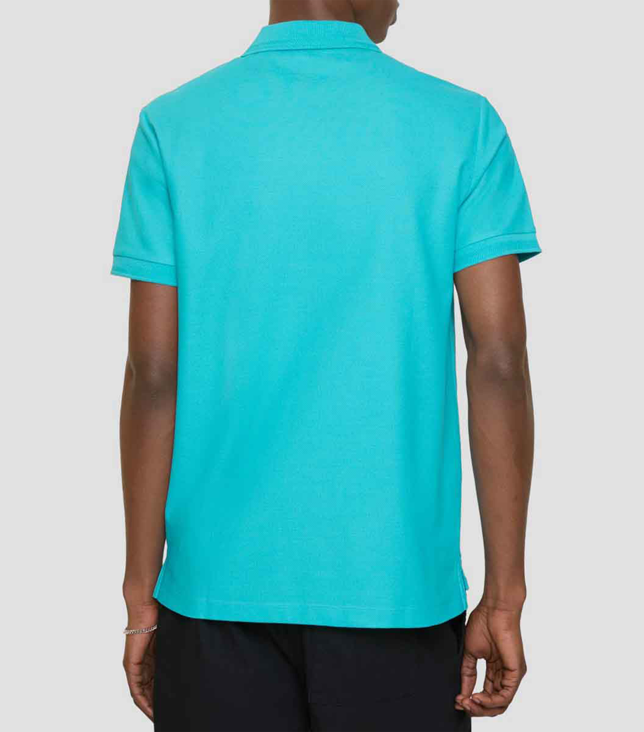 Playera tipo polo manga corta lisa Hombre