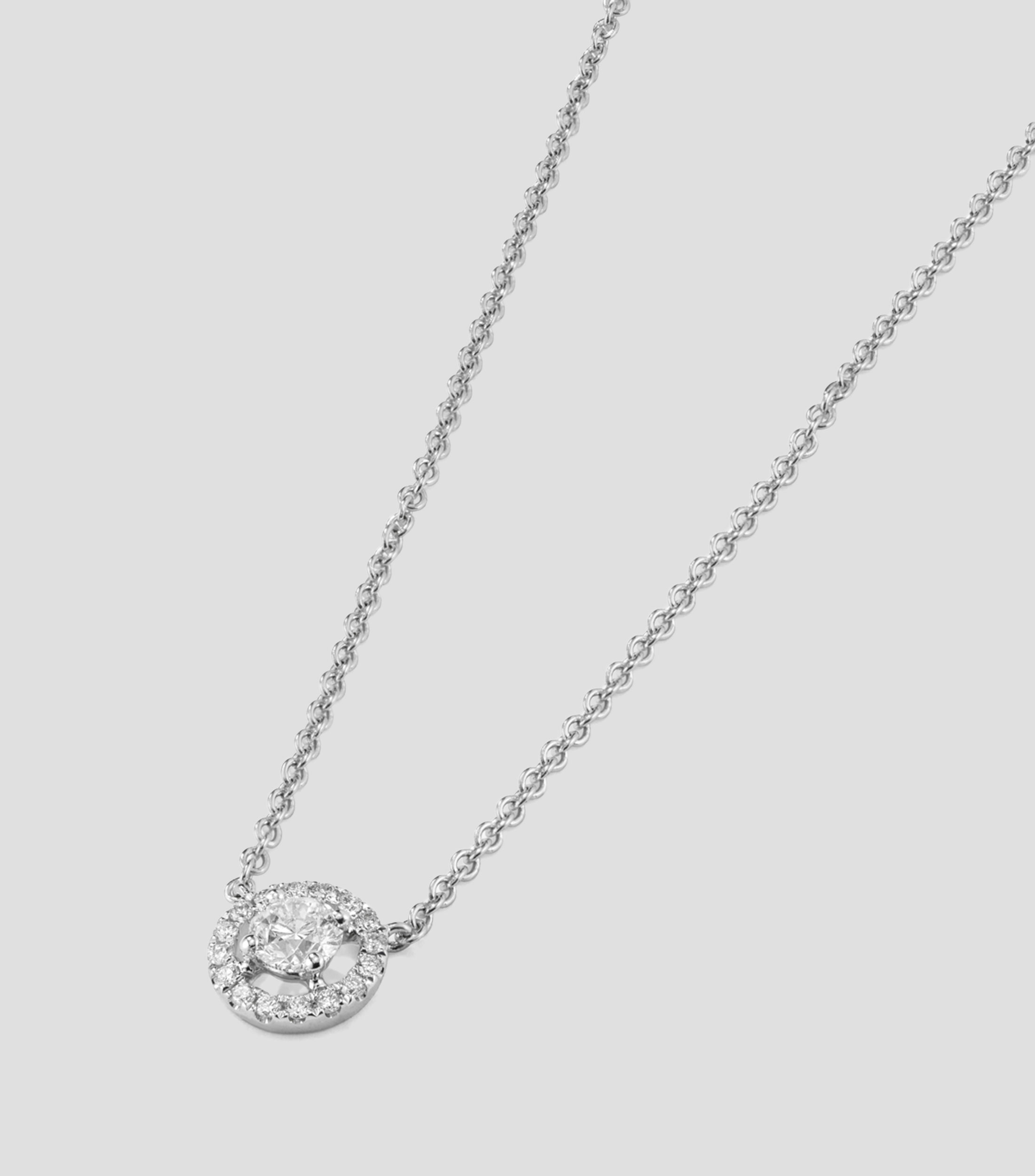 Collar en Oro blanco de 18 Kilates con diamantes Grace Mujer