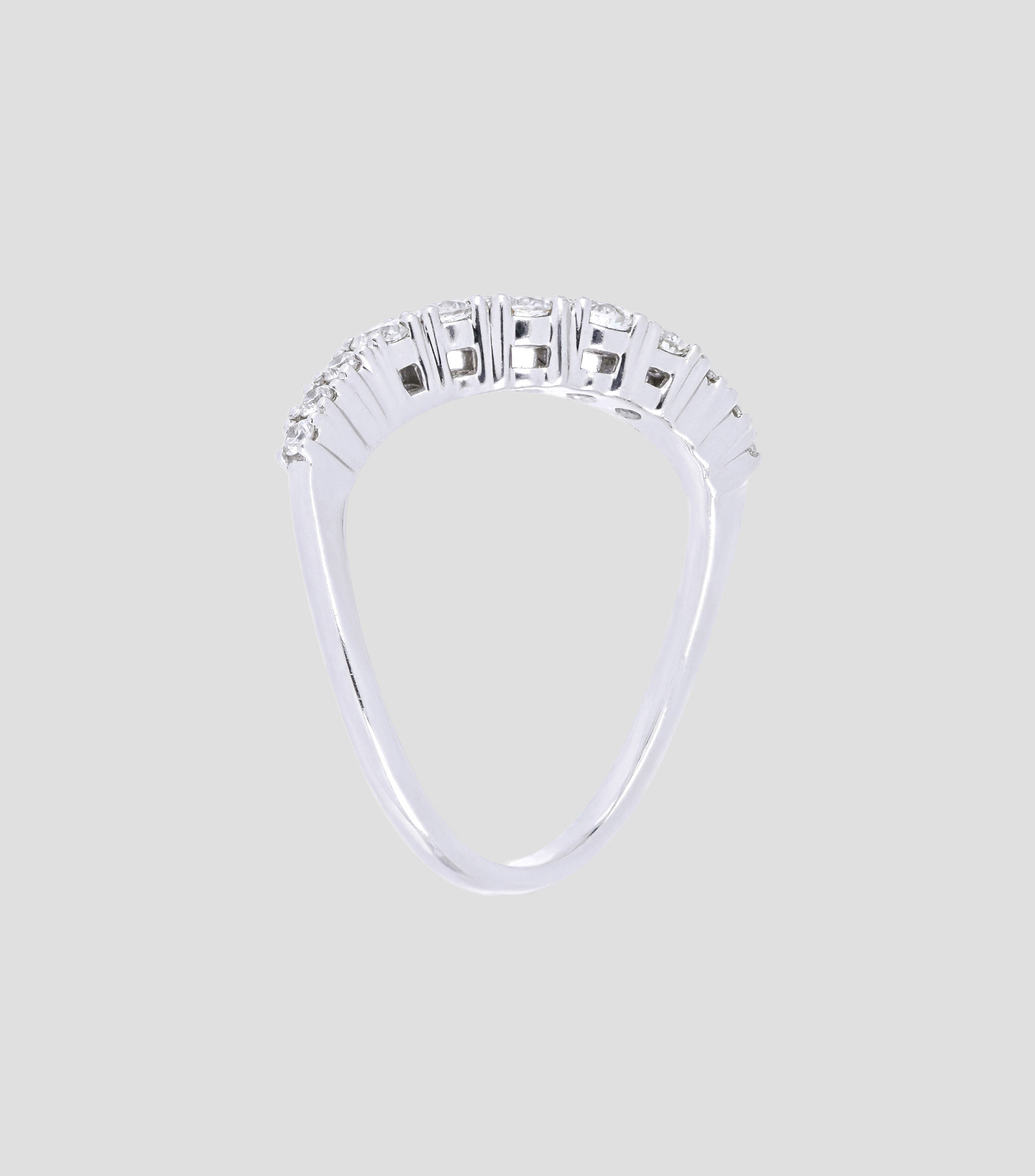Anillo en Oro blanco 14 Kts Mujer