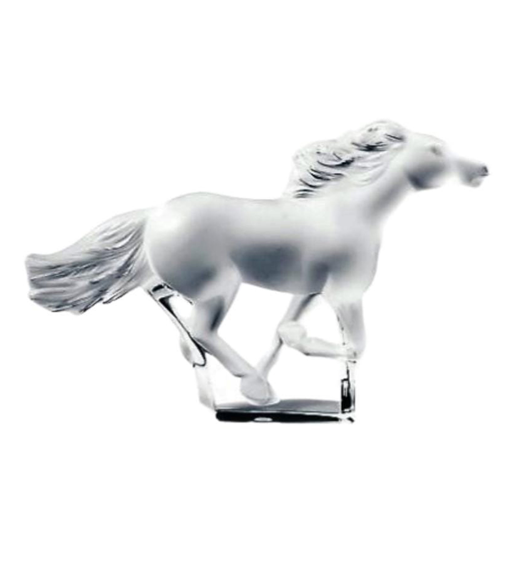 Escultura Caballo Kazajo en cristal