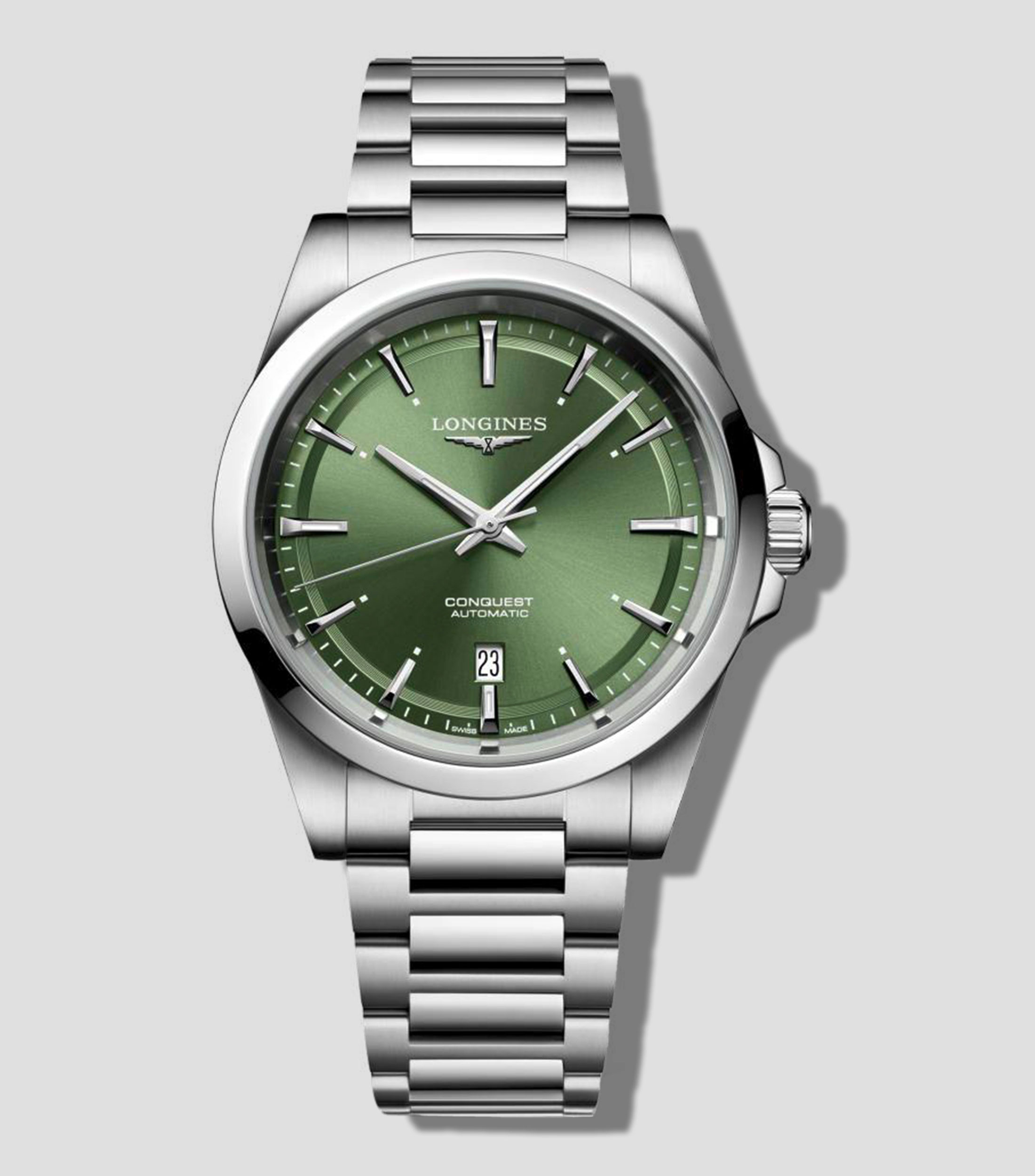 Reloj para Hombre Conquest casual plateado