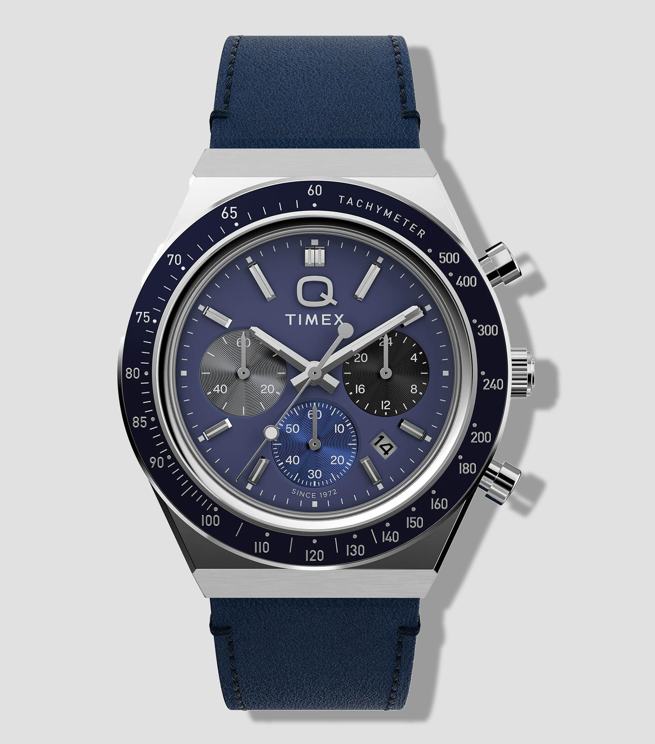 Reloj para Hombre Moderno Plateado, Azul
