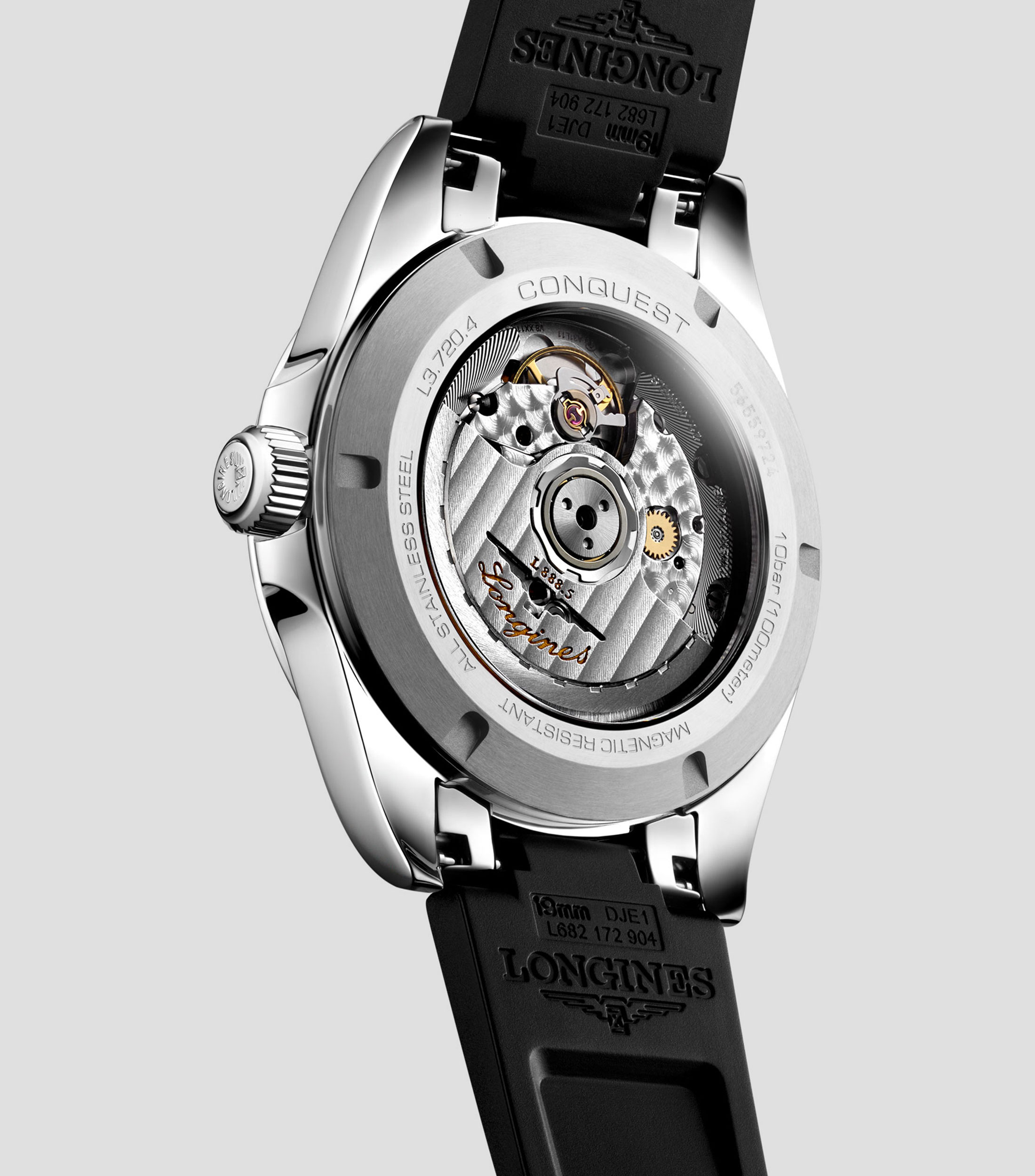 Reloj para hombre Conquest deportivo, plateado