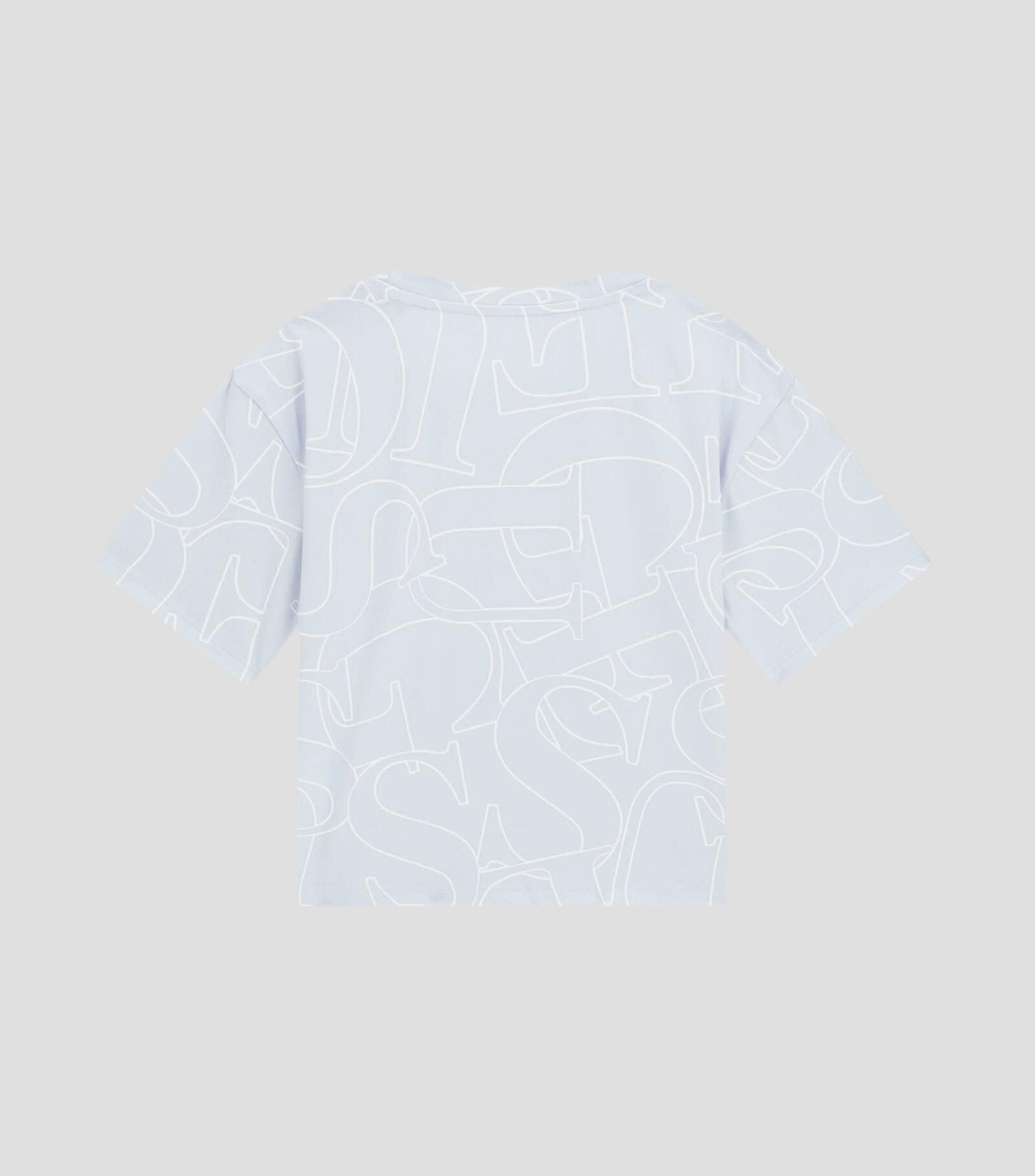 Playera cuello redondo manga corta con estampado Niña