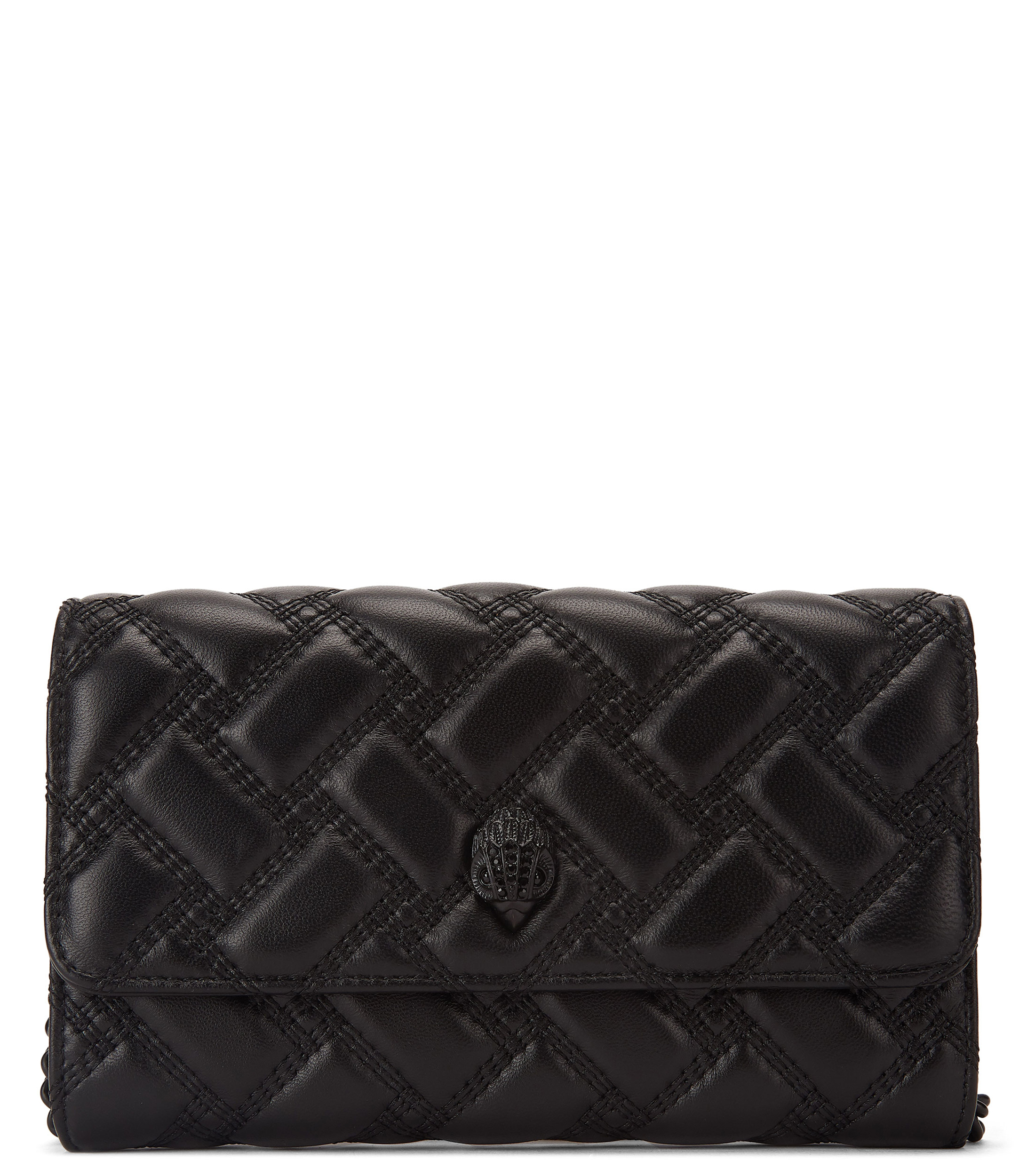 Cartera en Piel Capitonada Mujer