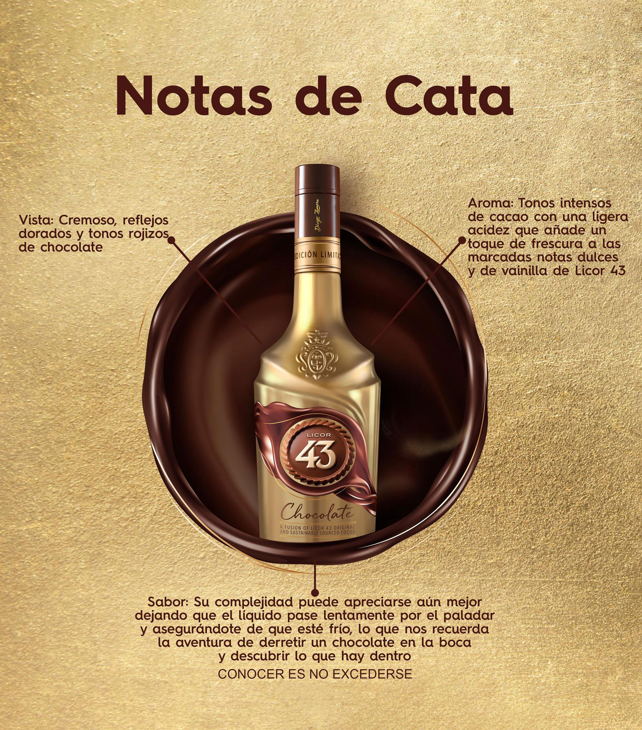 Licor de chocolate, 700 ml