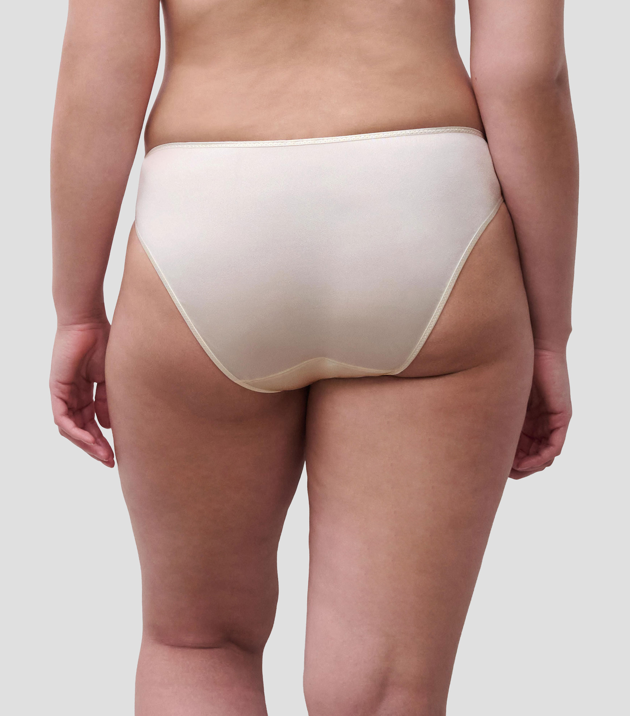 Bikini liso con detalle decorativo Mujer