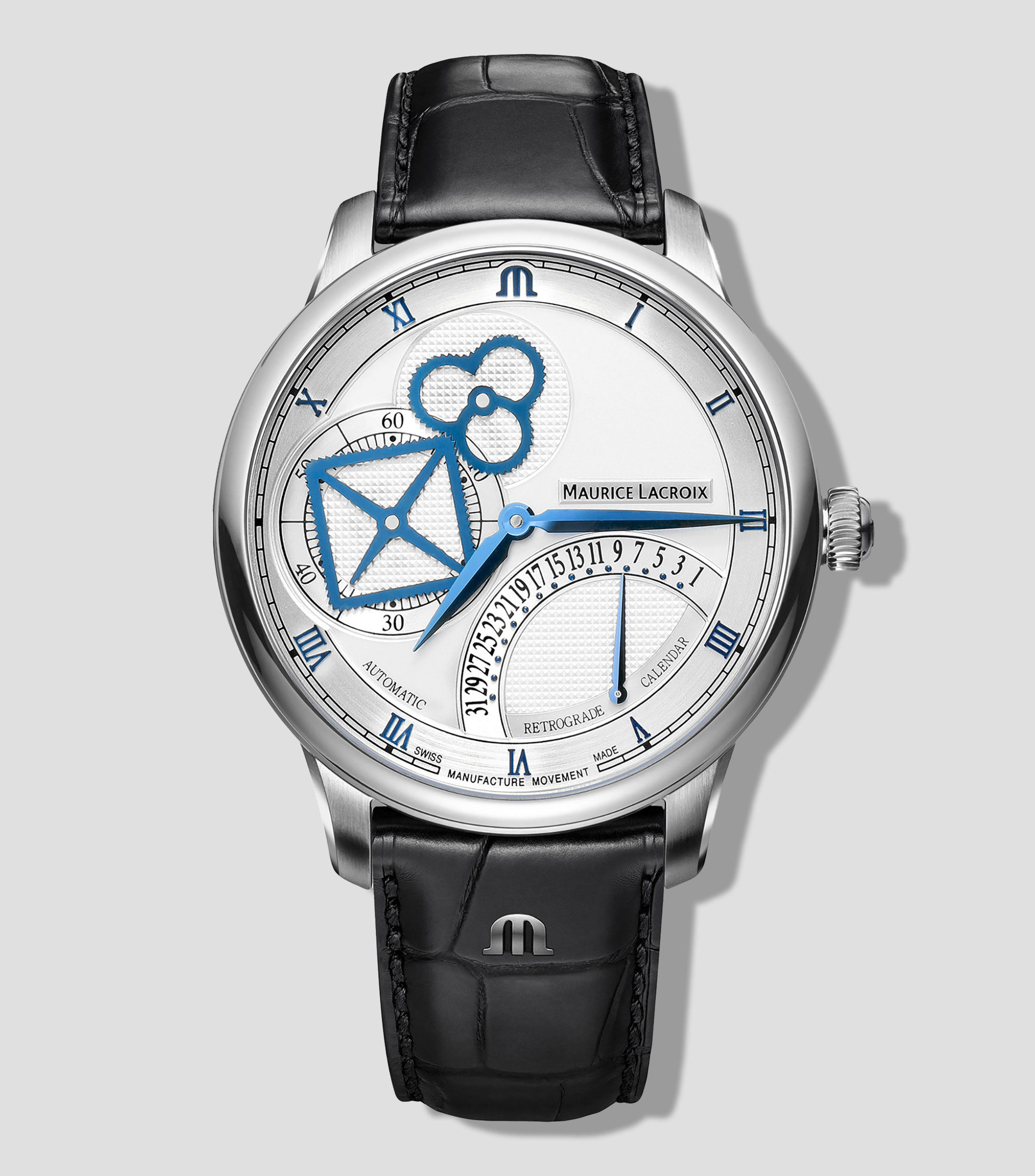 Reloj para Hombre Wheel Retrograde Casual Blanco