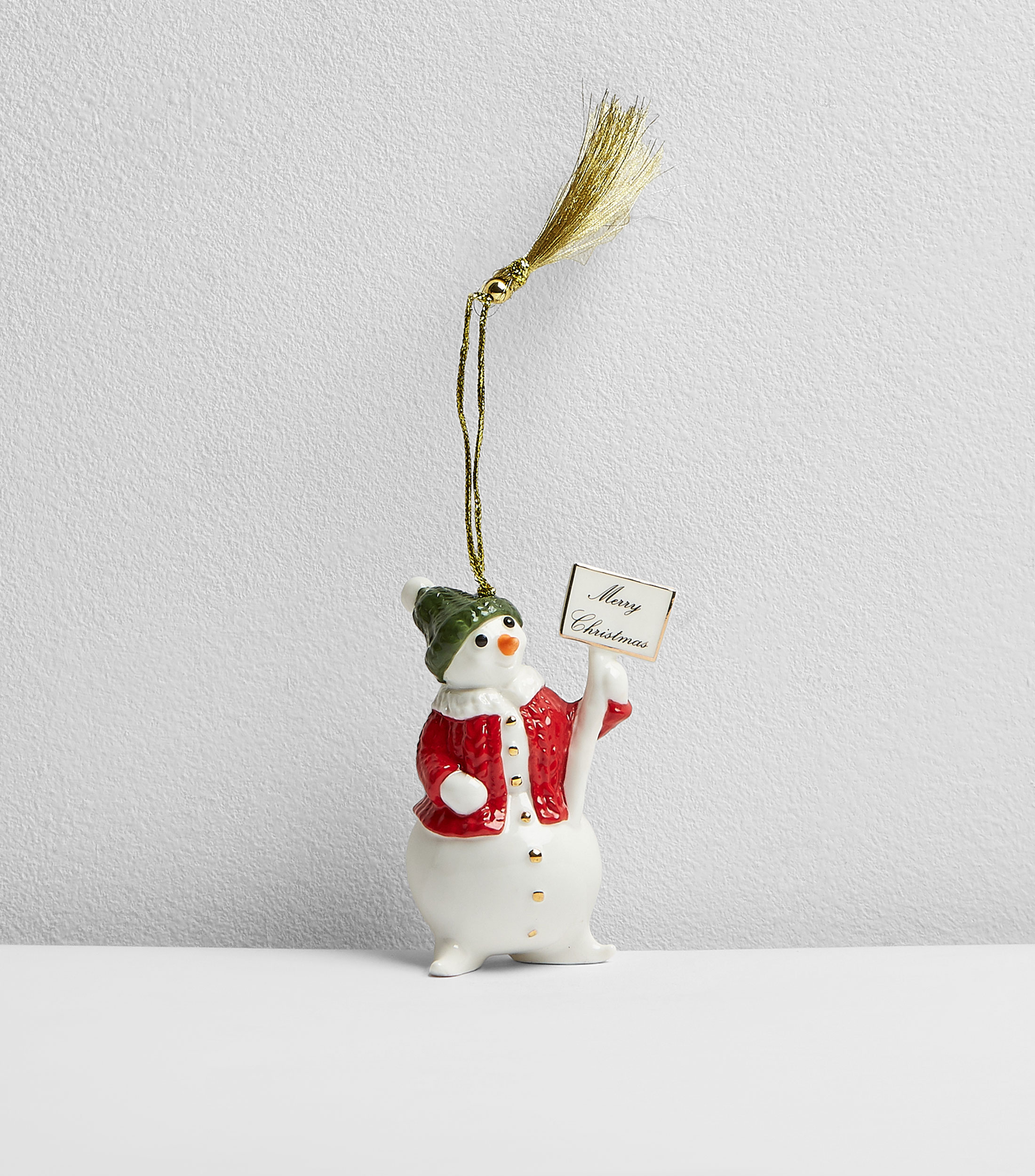 Ornamento Muneco de Nieve Christmas classics ornaments en Porcelana