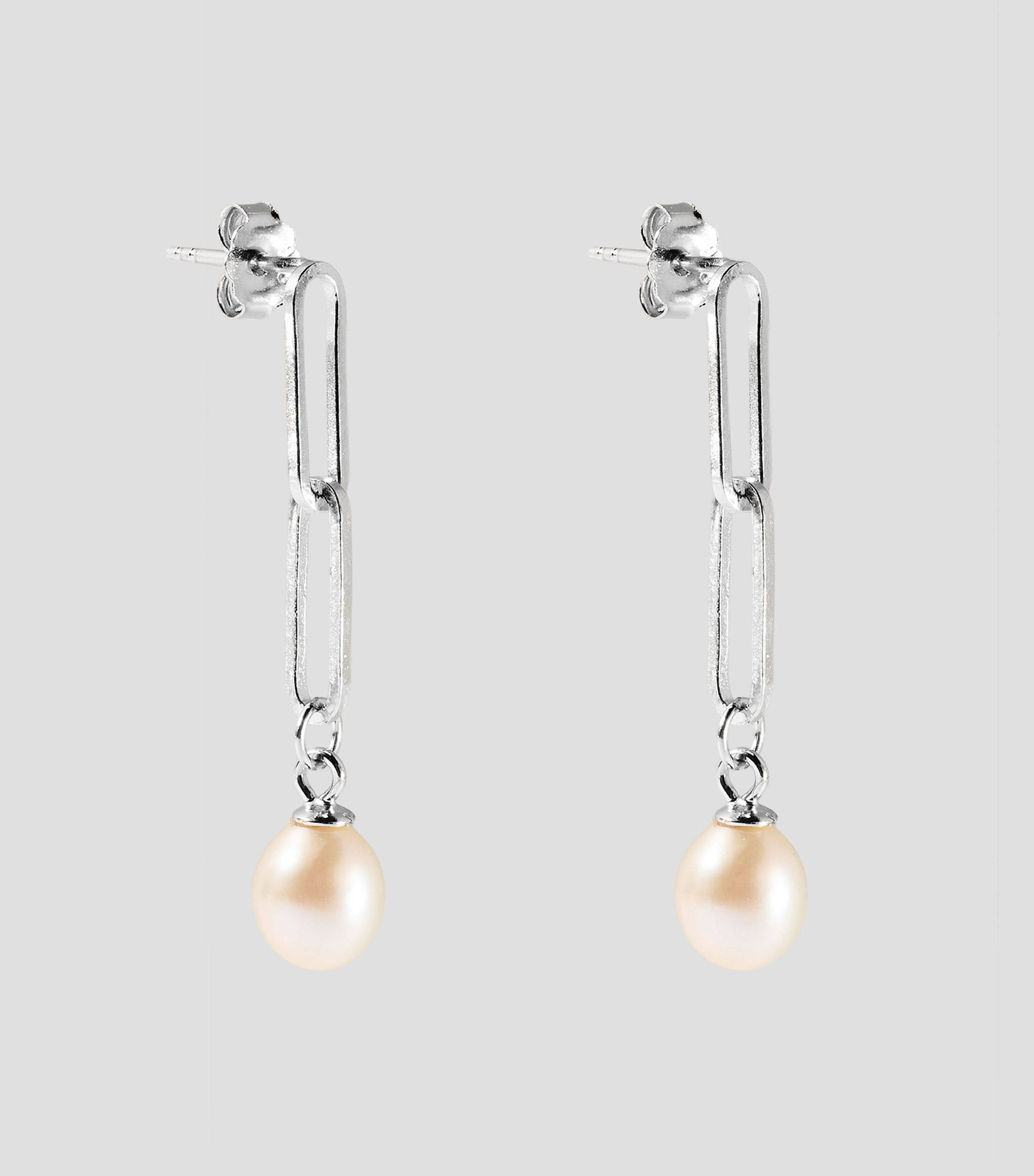 Aretes en Plata .925 con perlas Mujer