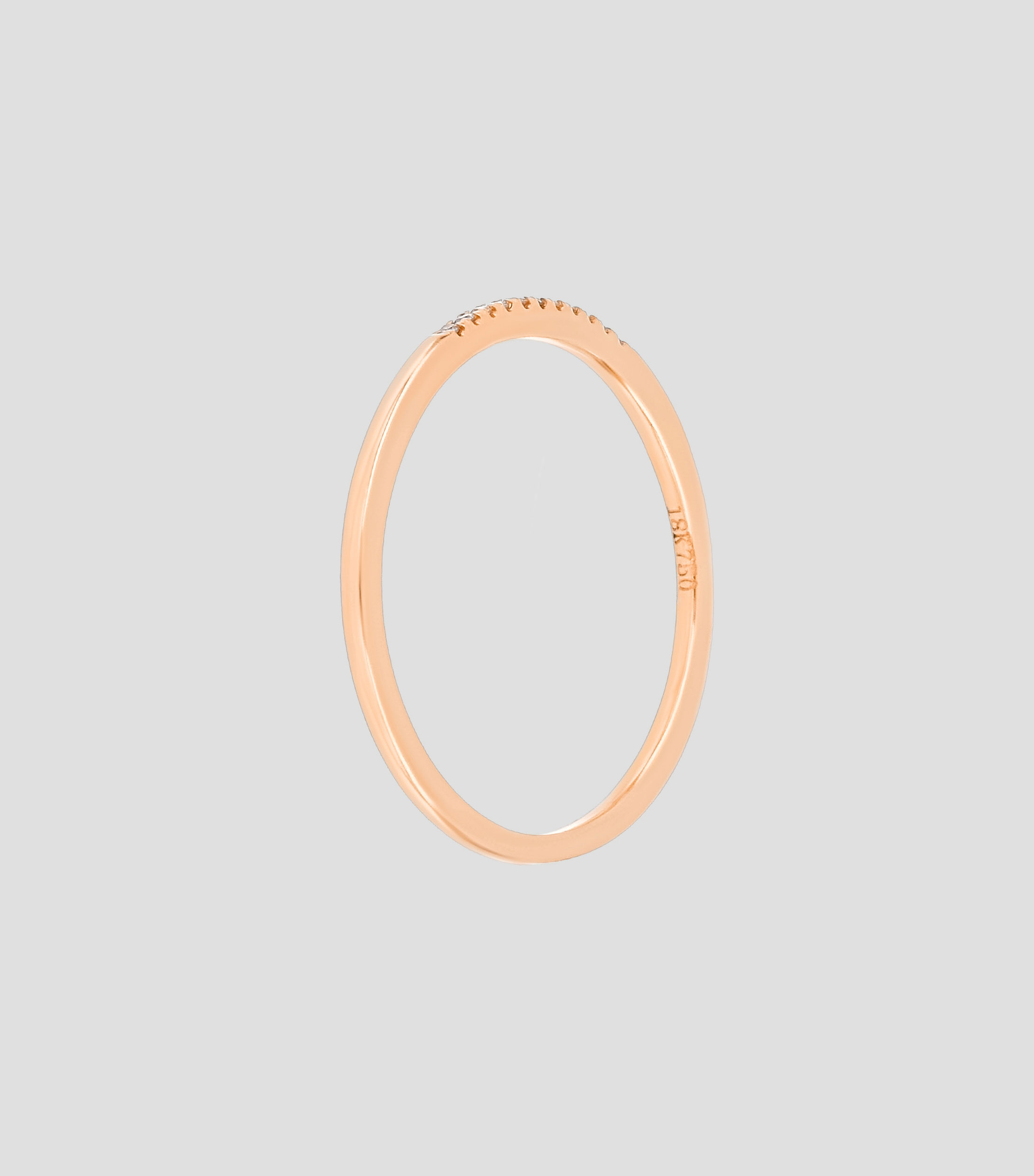 Anillo en oro rosa 18 Kts Mujer Talla 6.5