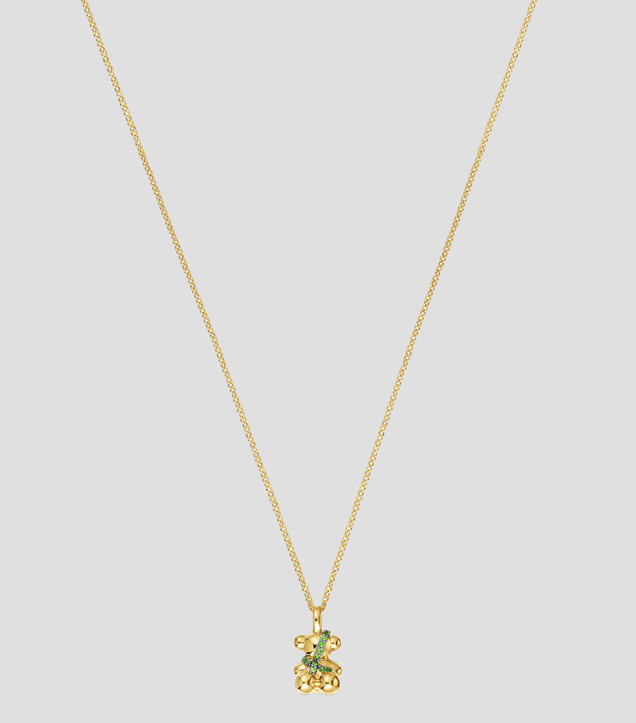 Collar dije de oso en plata Lligat Mujer