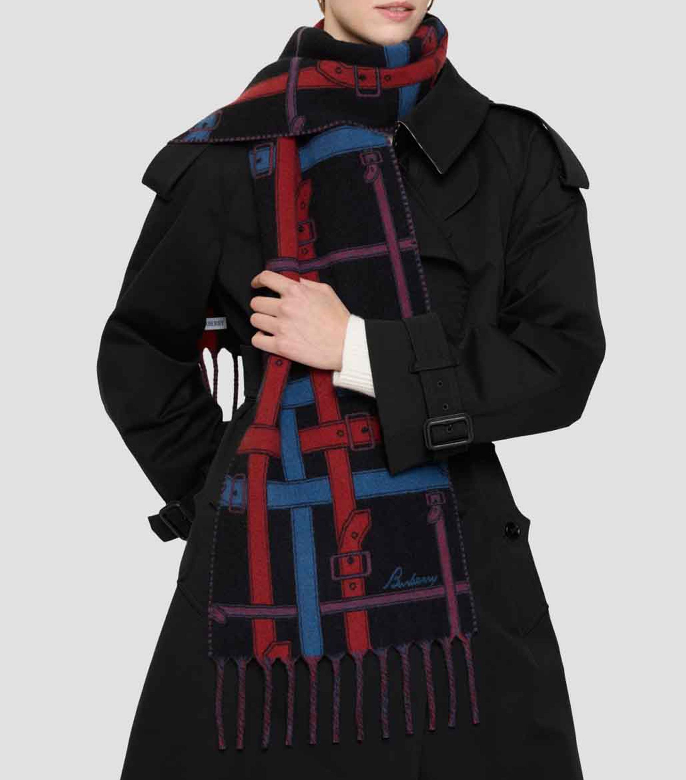 Bufanda multicolor a cuadros Unisex