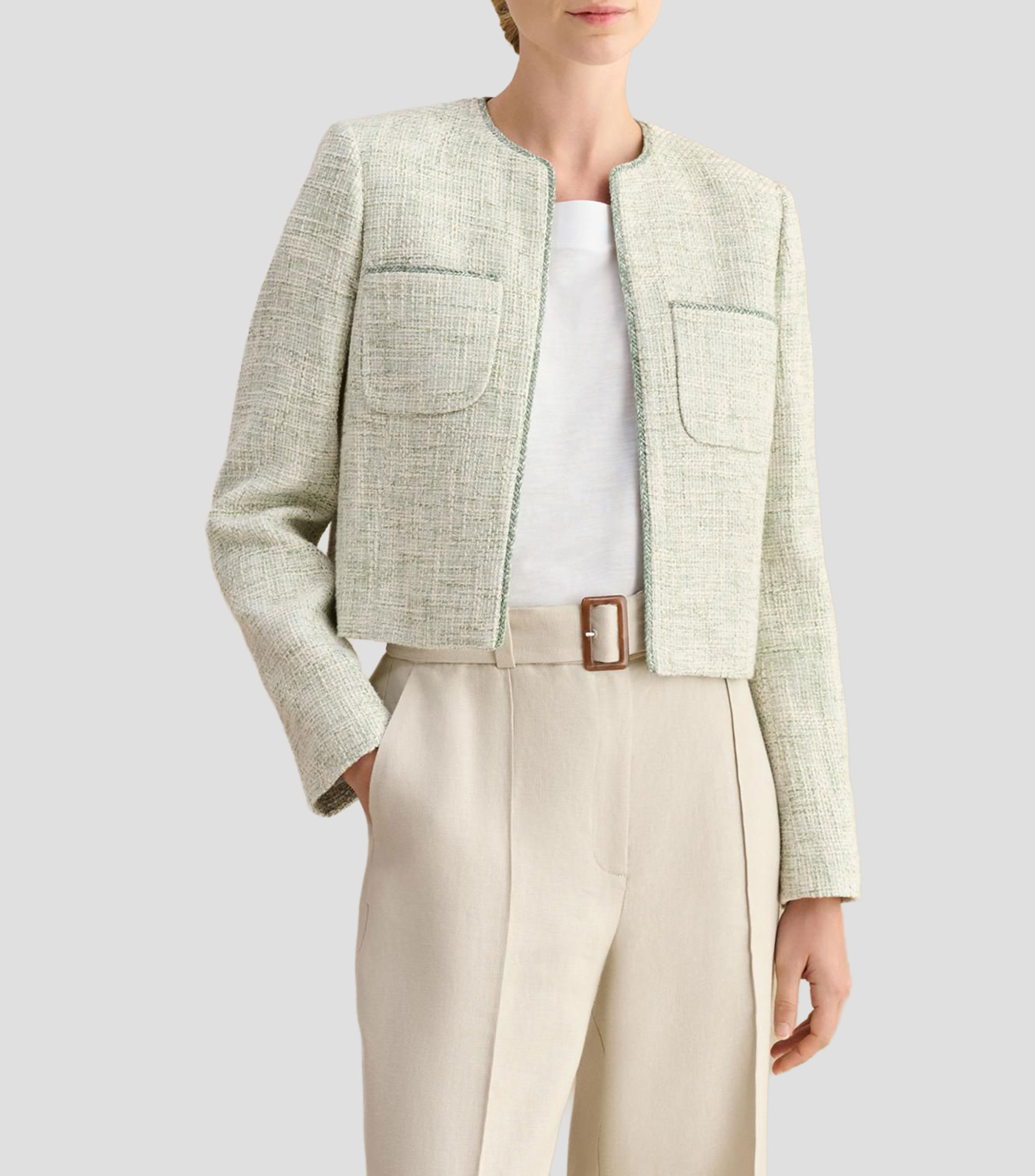 Saco con microdiseño Mujer