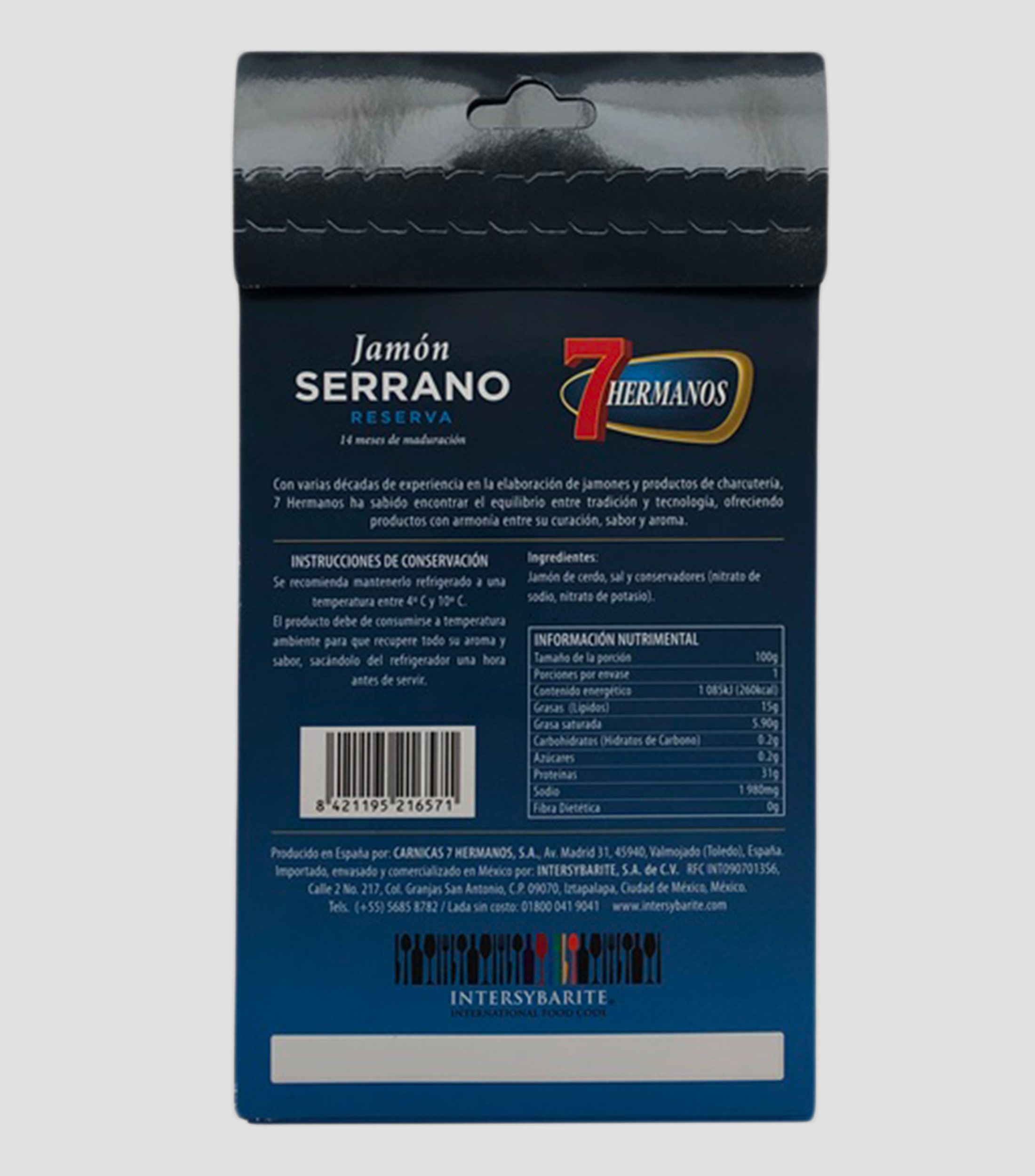 Jamón Serrano Reserva, 100 g