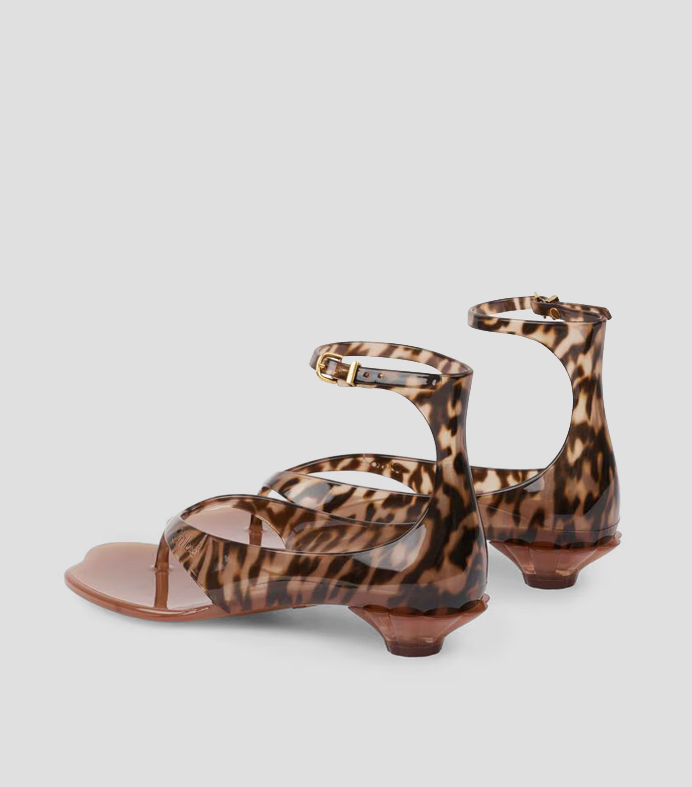 Sandalias de tacón bajo ancho Mujer
