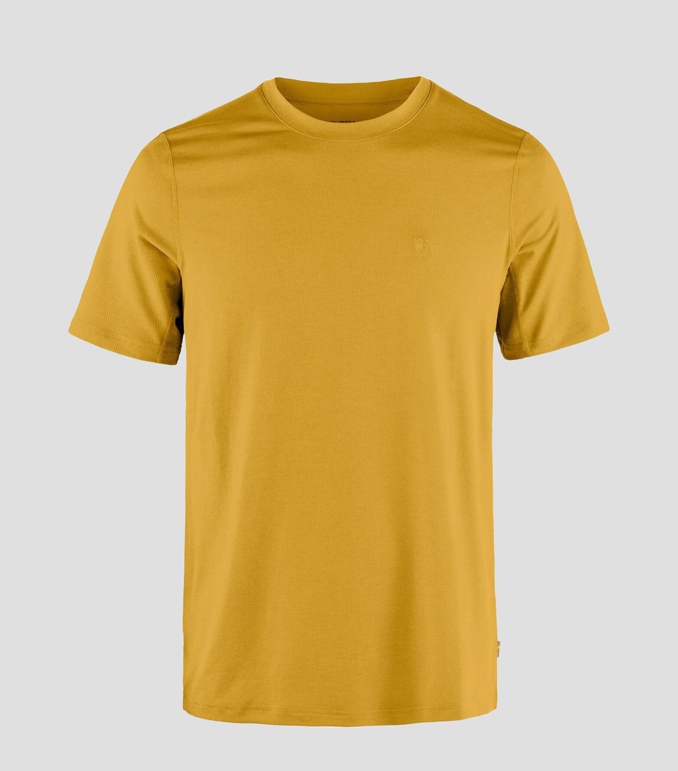 Playera de cuello redondo con manga corta lisa Hombre
