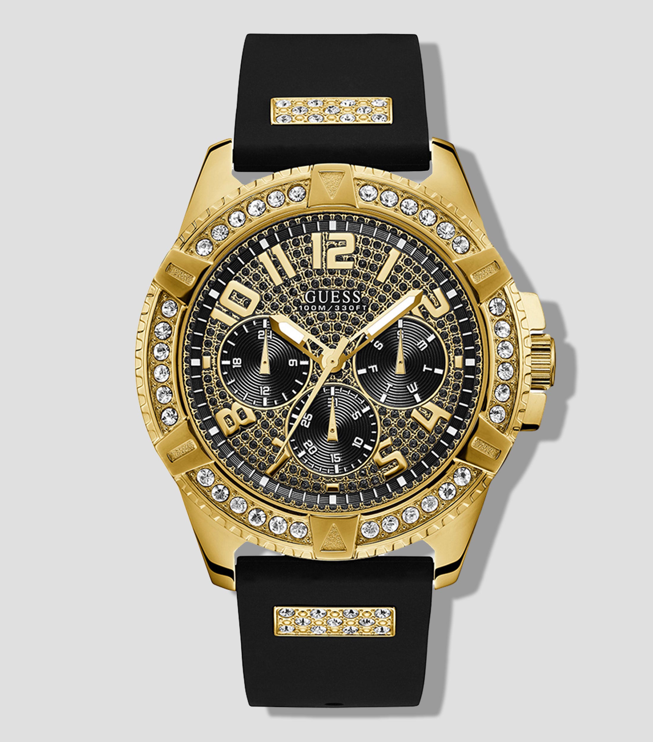 Guess Reloj para Hombre Frontier Edición especial, Dorado, Negro