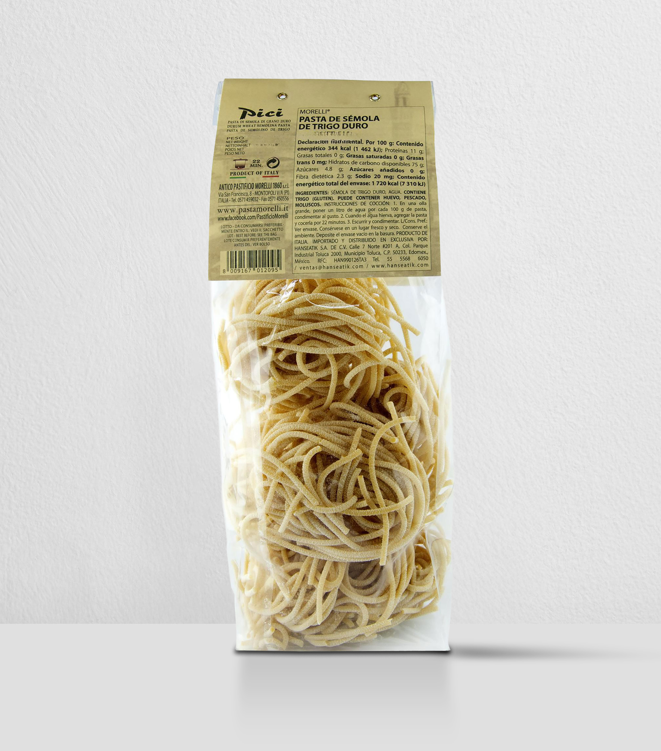 Pasta de Sémola de Grano Duro Pici, 500 g