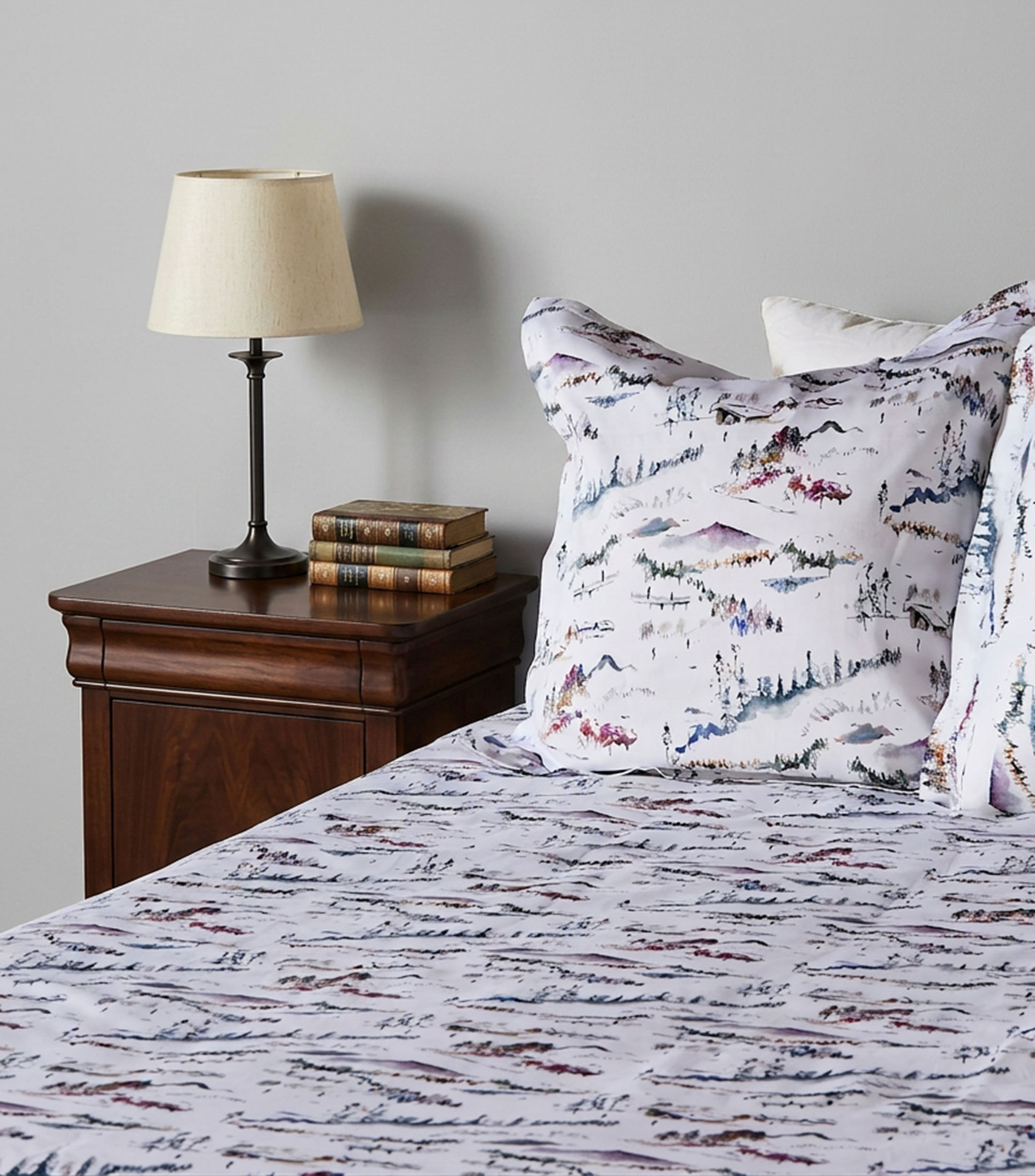 Juego de funda para duvet individual en algodón Alpine multicolor